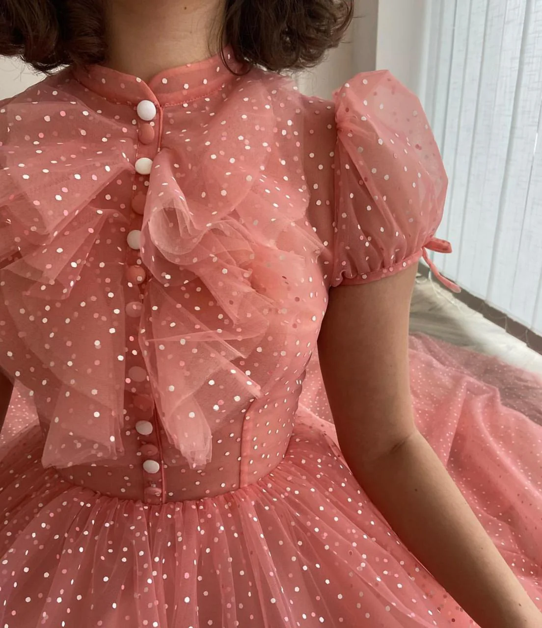 Dotted Peachy Gown - Image 2