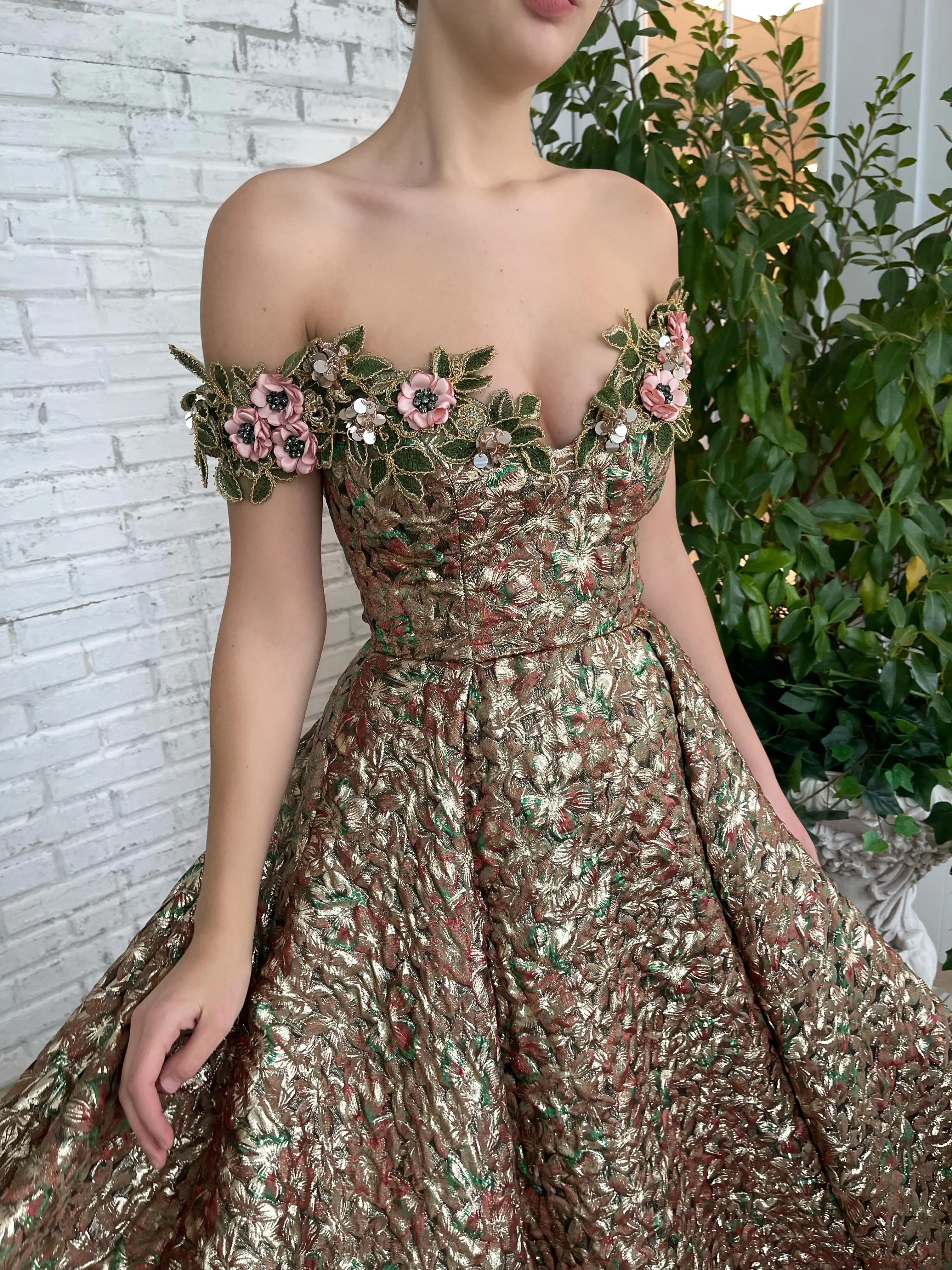 Enchanted Copper Lily Gown - Image 2