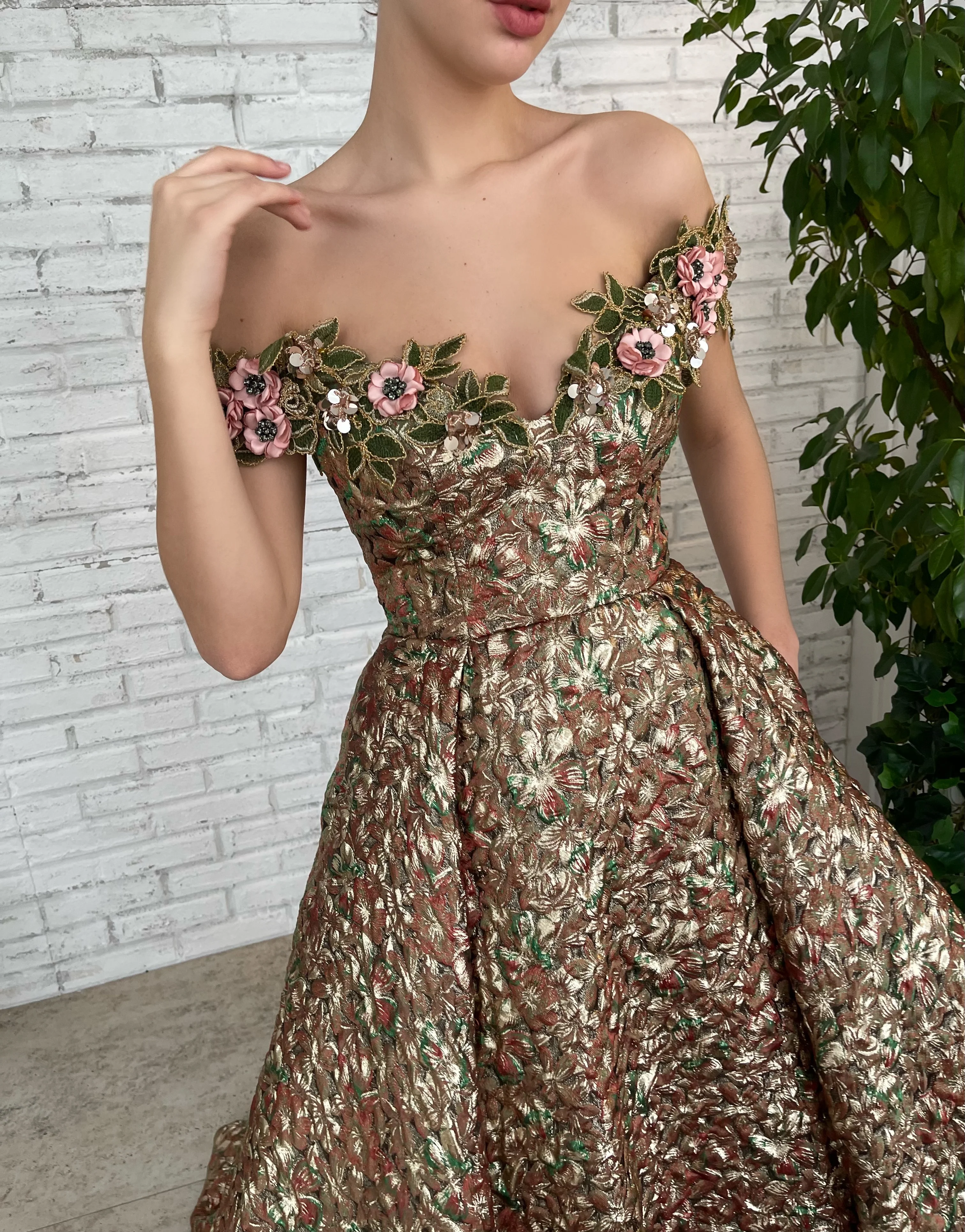 Enchanted Copper Lily Gown - Image 3