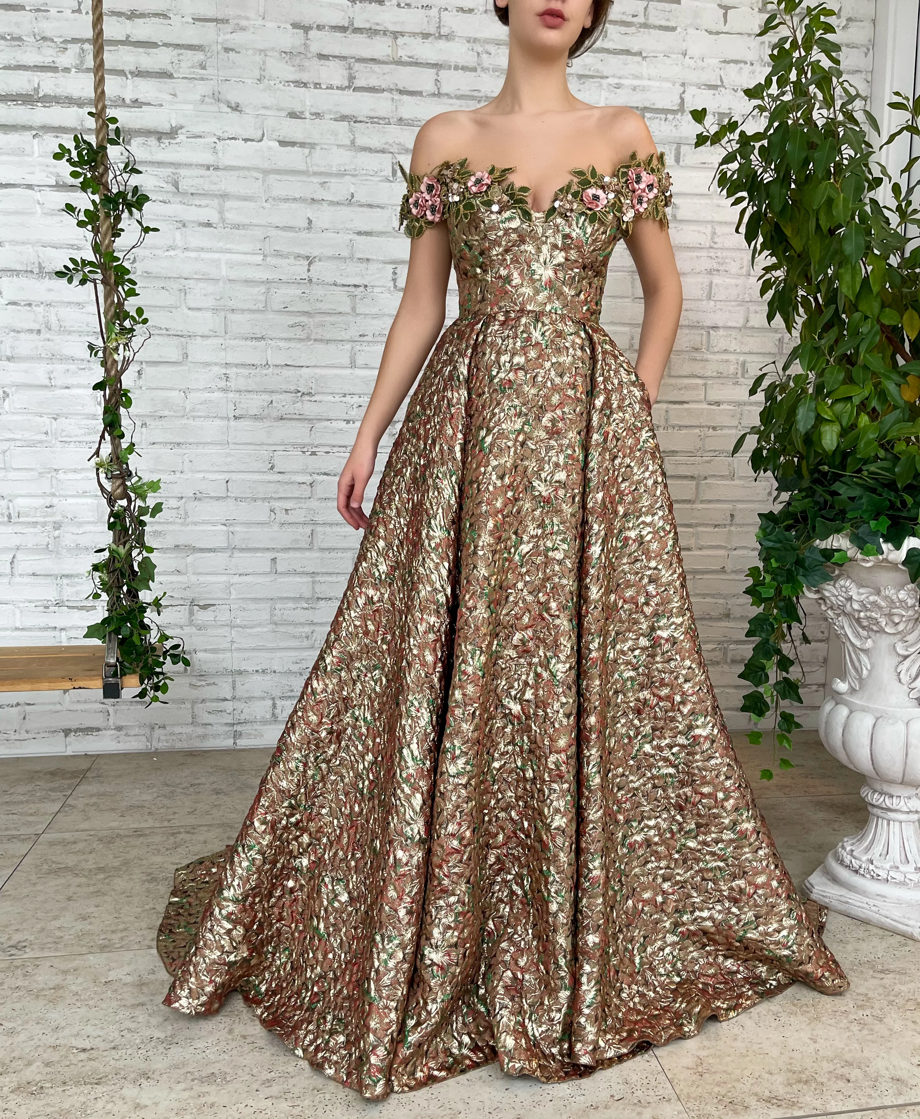 Enchanted Copper Lily Gown - Image 4