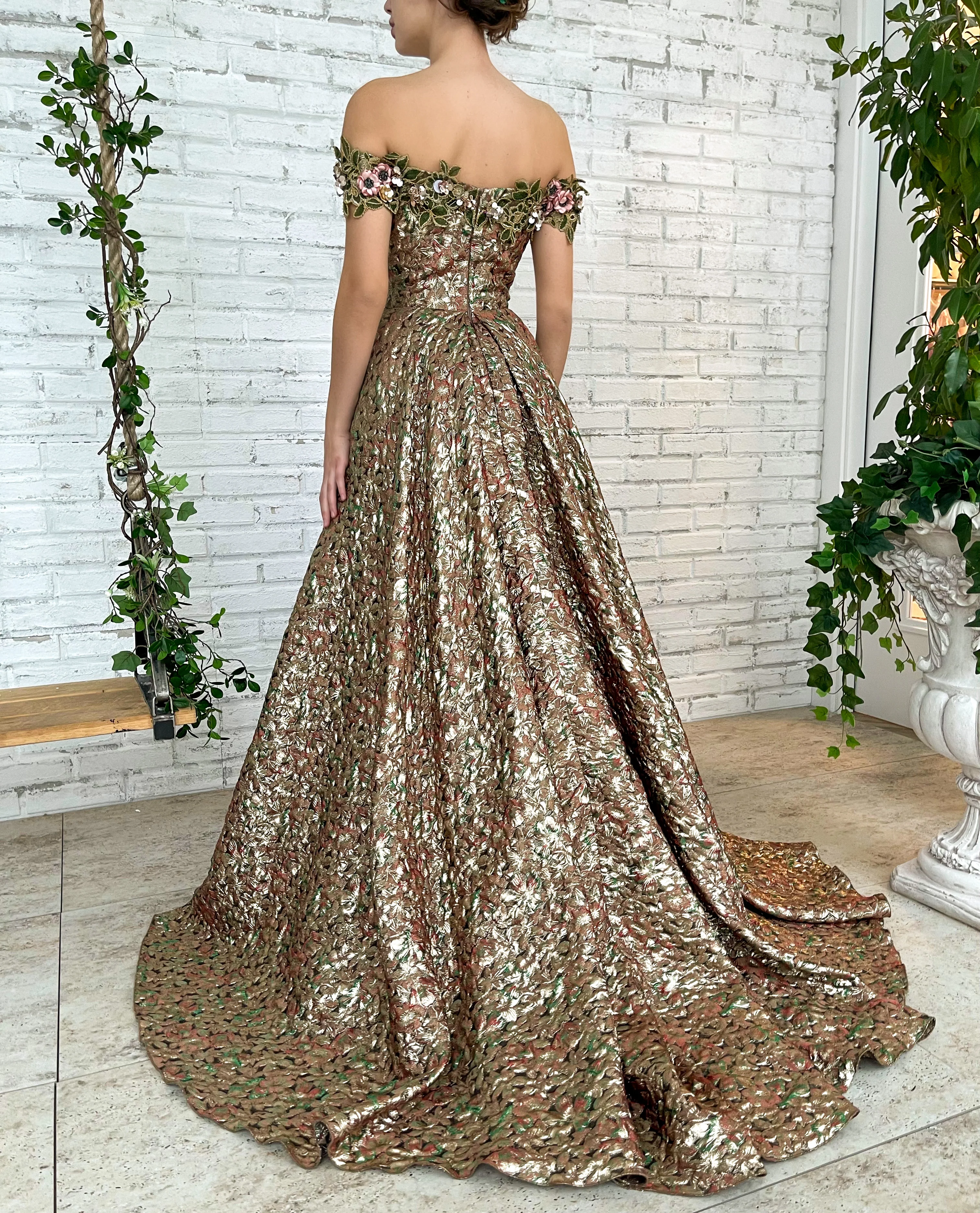 Enchanted Copper Lily Gown - Image 6