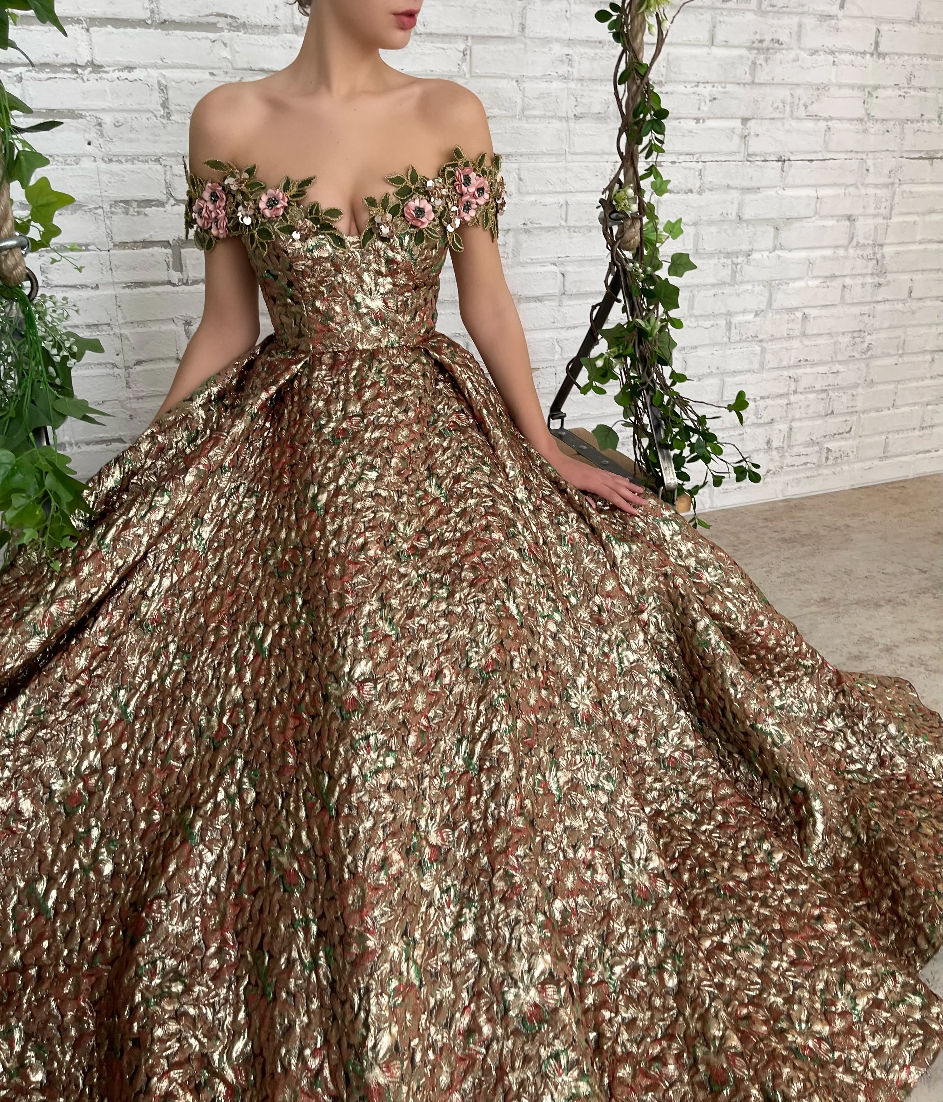 Enchanted Copper Lily Gown - Image 7