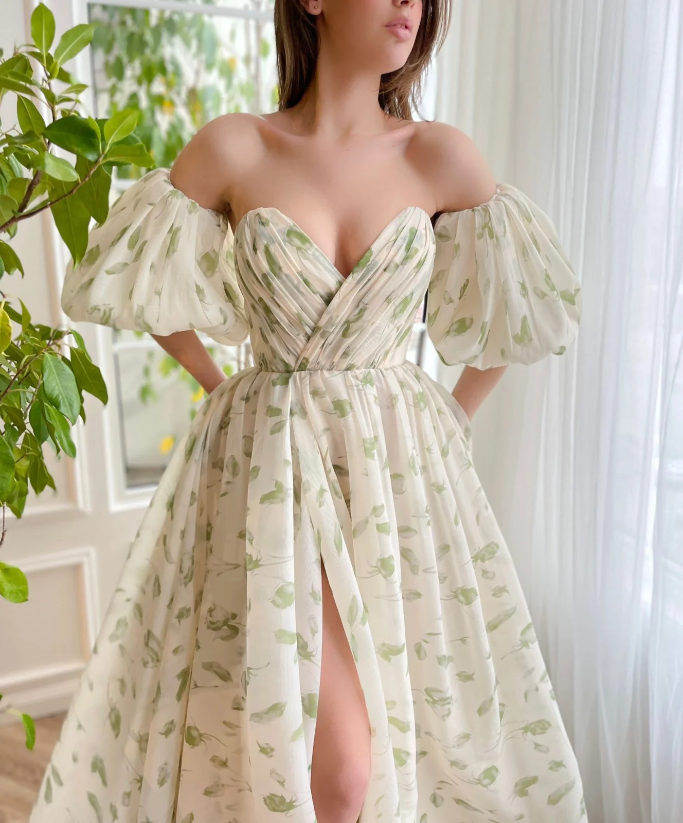 Ethereal Organza Floral Gown - Image 6