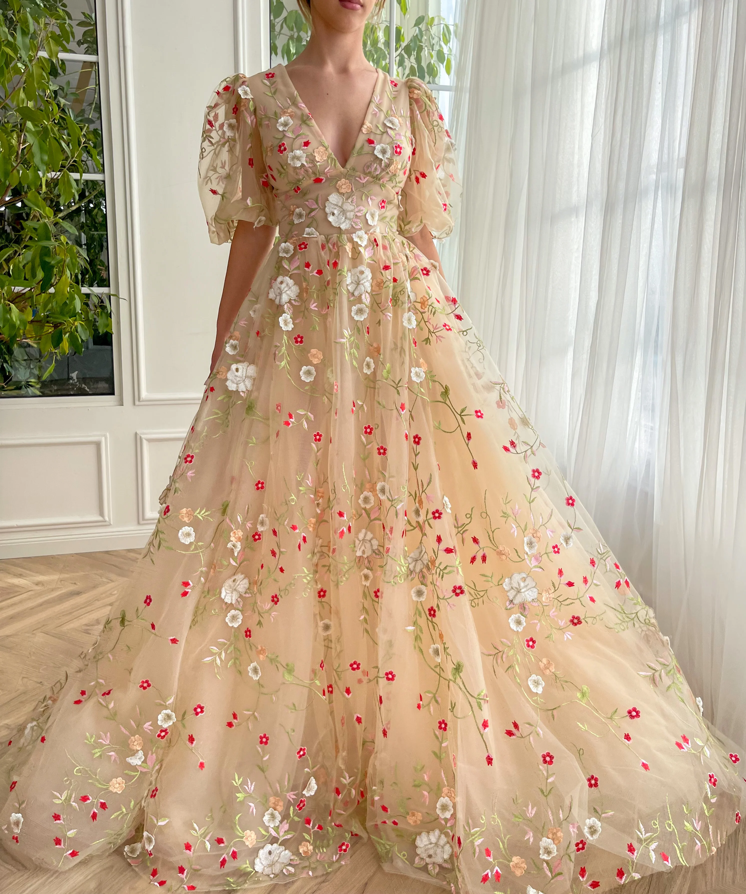 Floral Lace Bliss Gown