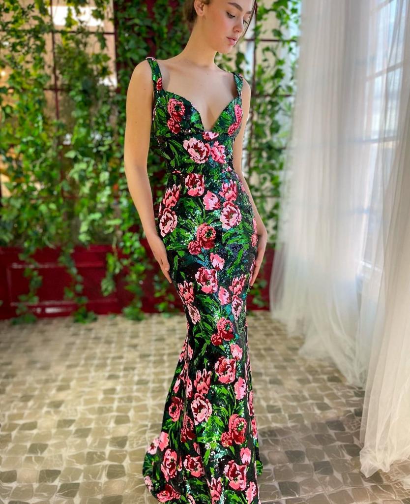Garden Elegance Mermaid Dress - Image 7