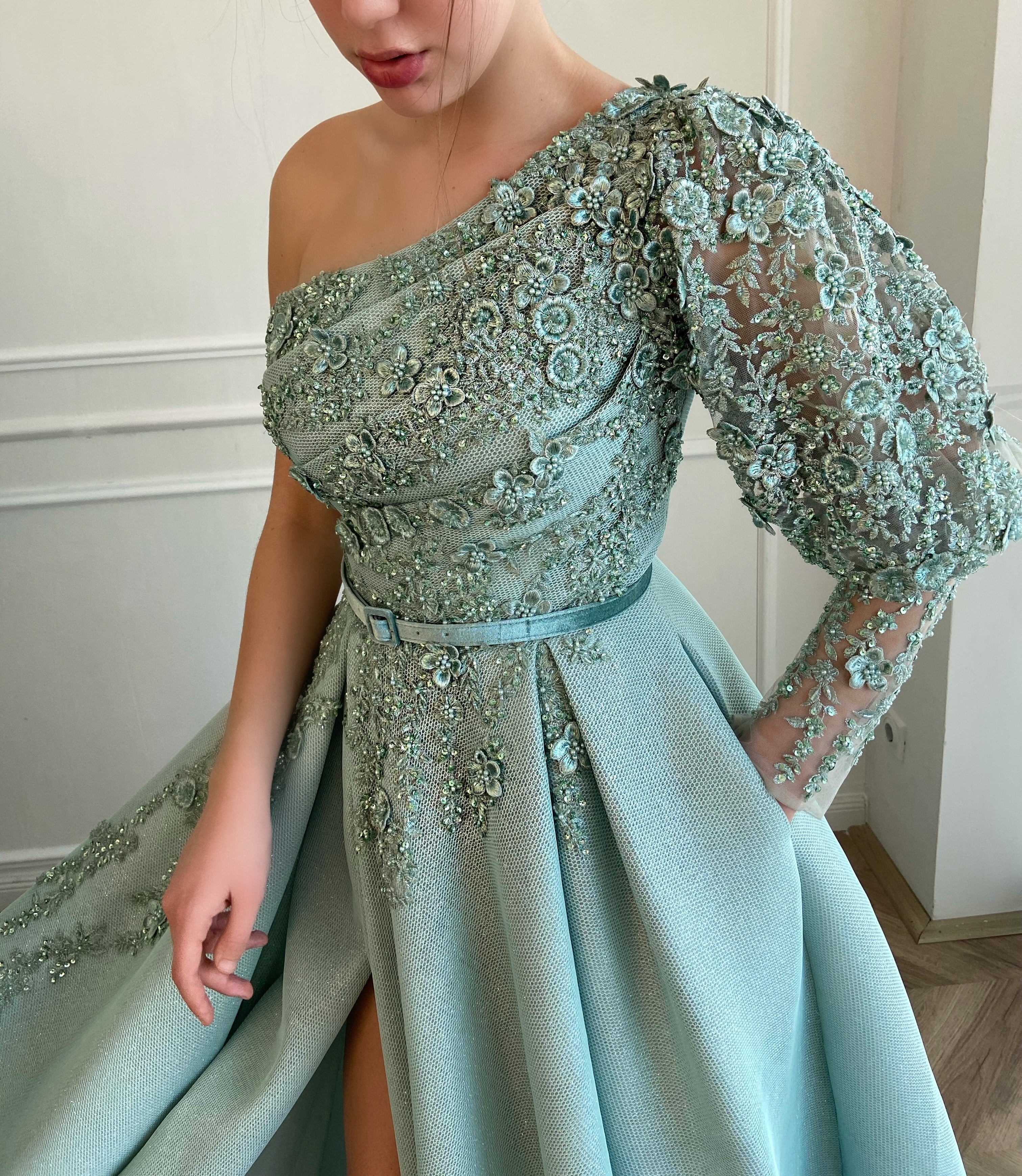 Cerulean Skies Gown