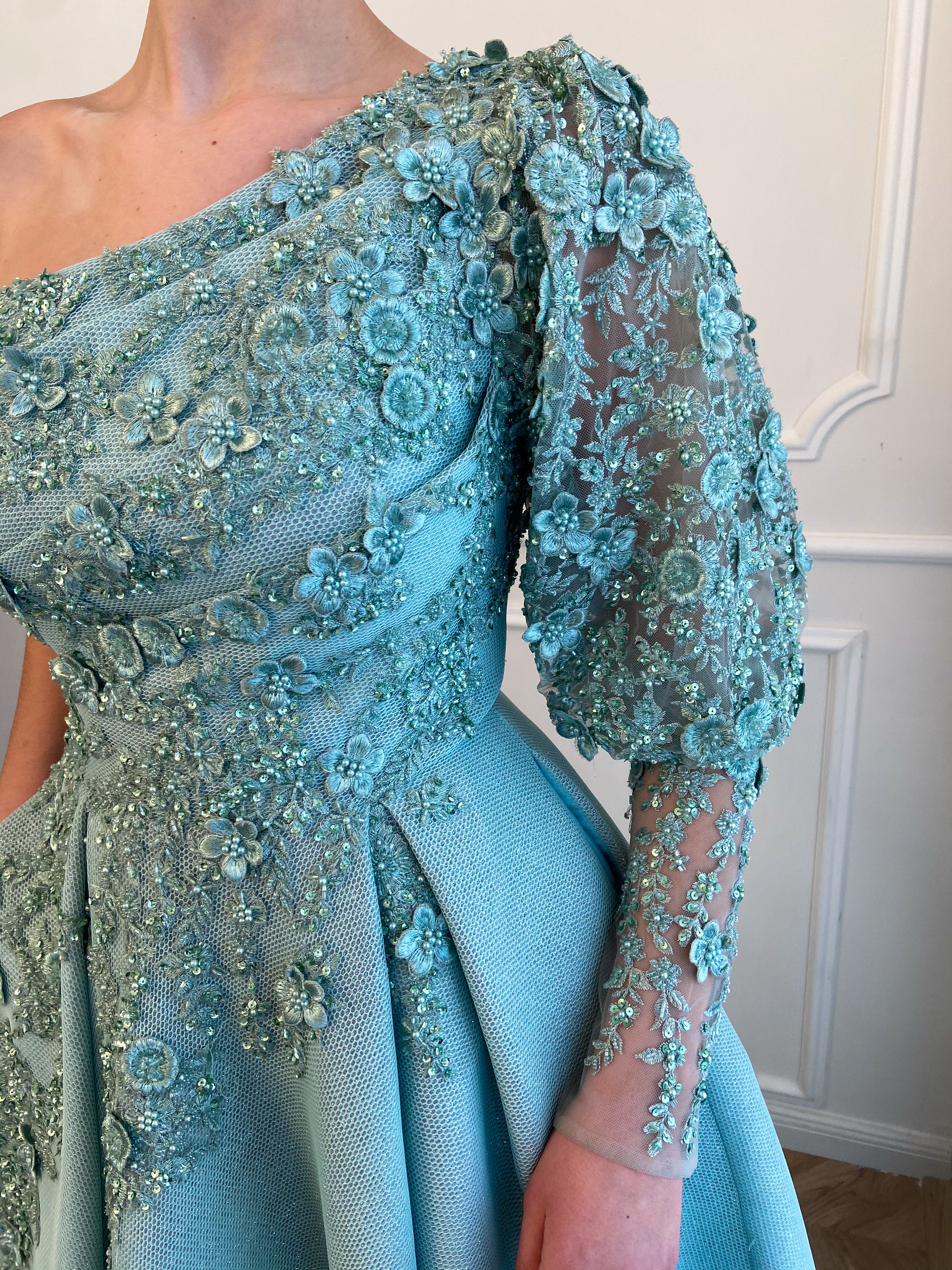 Cerulean Skies Gown - Image 7