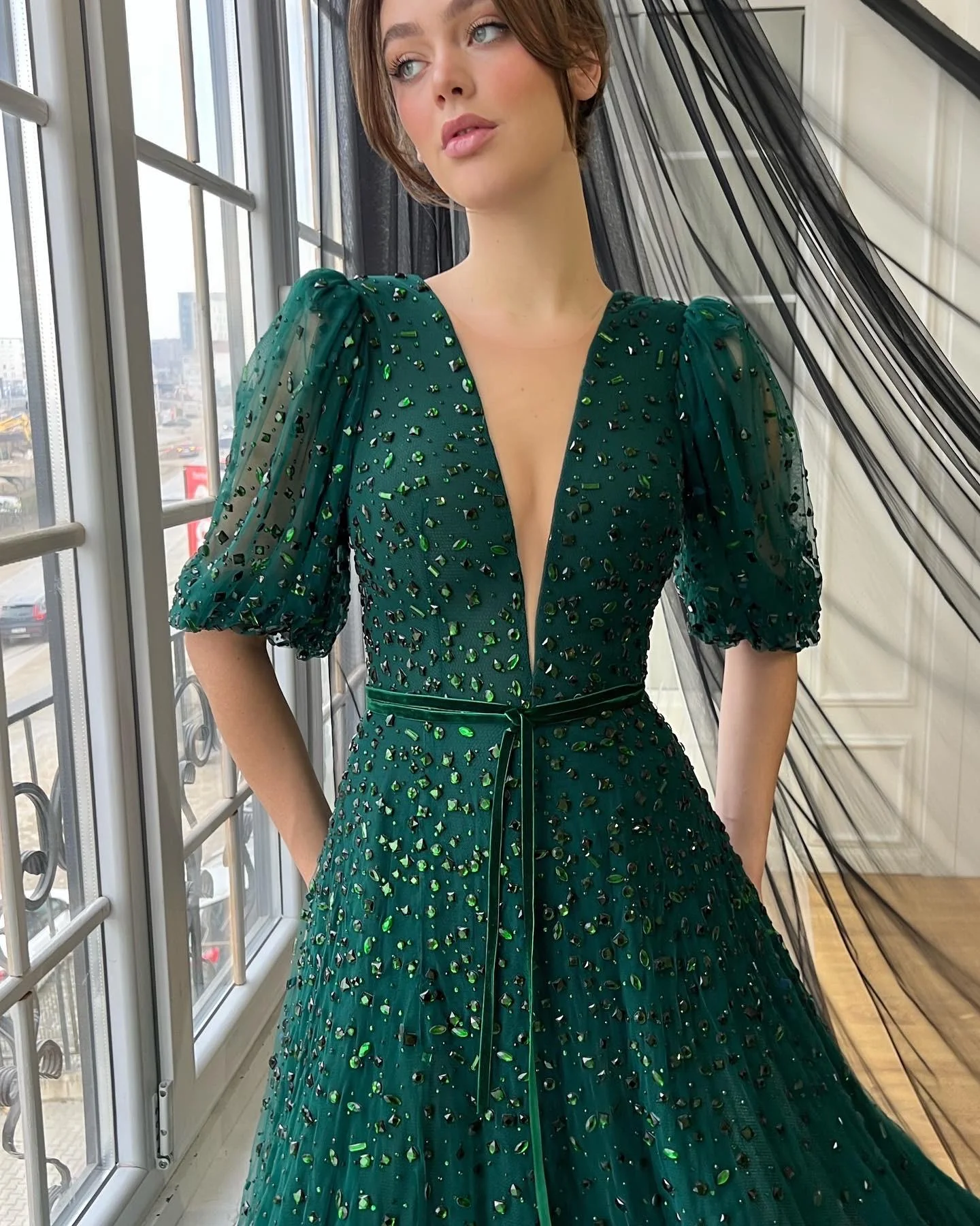 Green Gemstone Gown