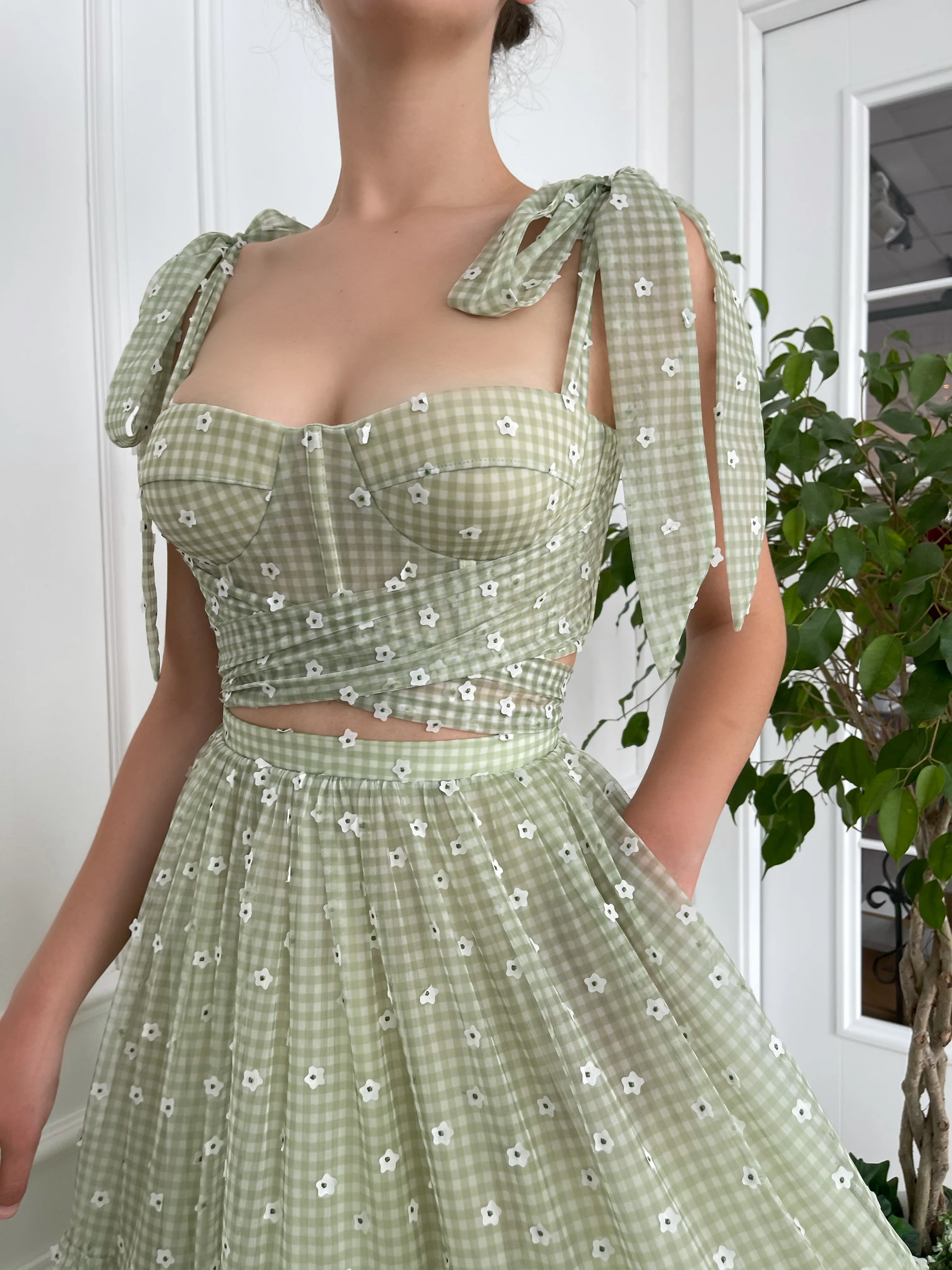 Green Ruffle Gingham Set - Image 5
