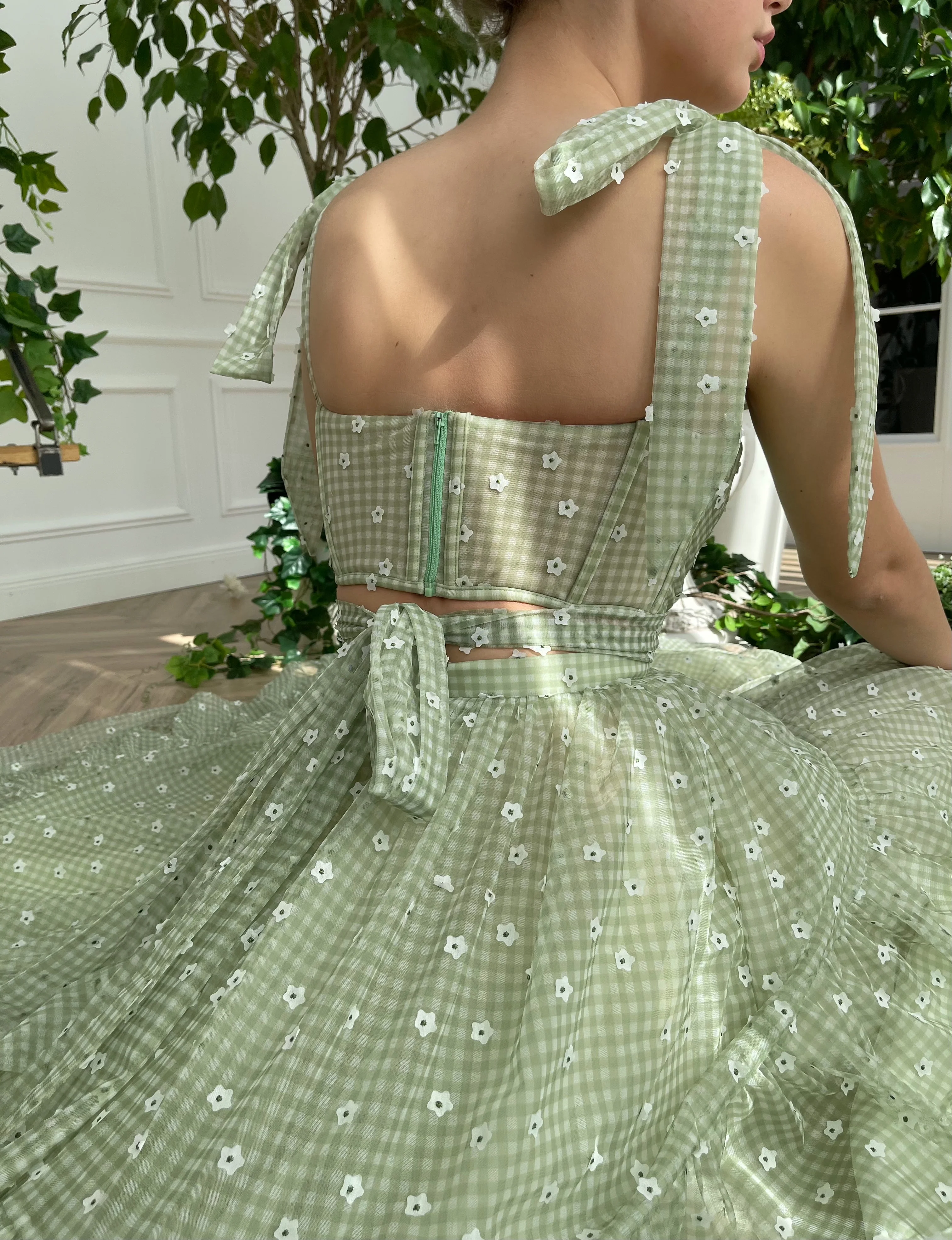 Green Ruffle Gingham Set - Image 6