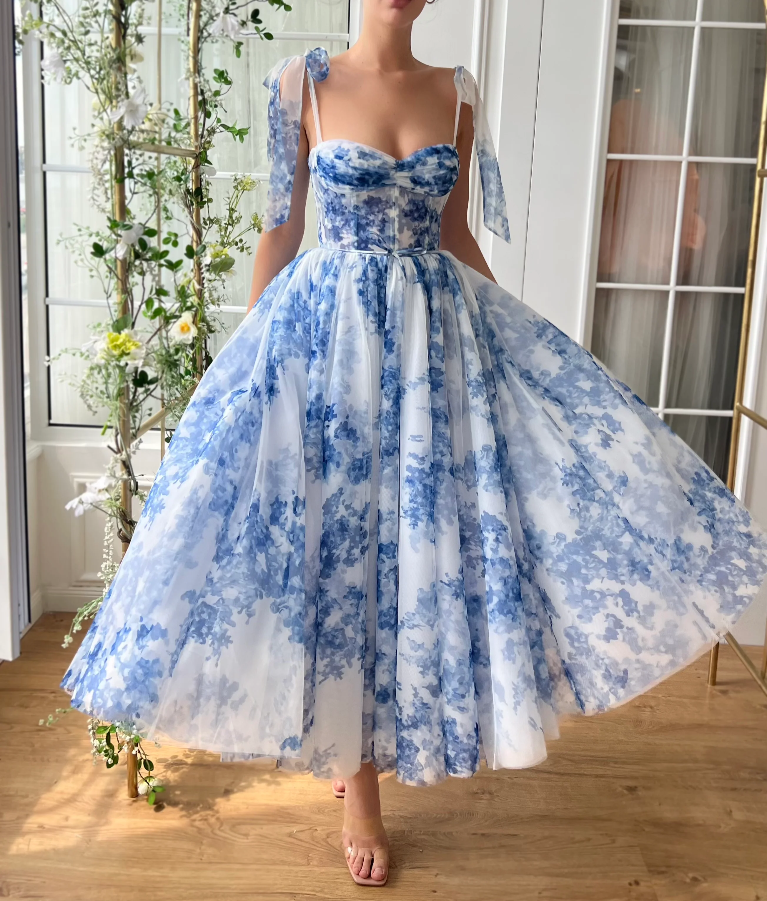 Indigo Sky Midi Dress - Image 3
