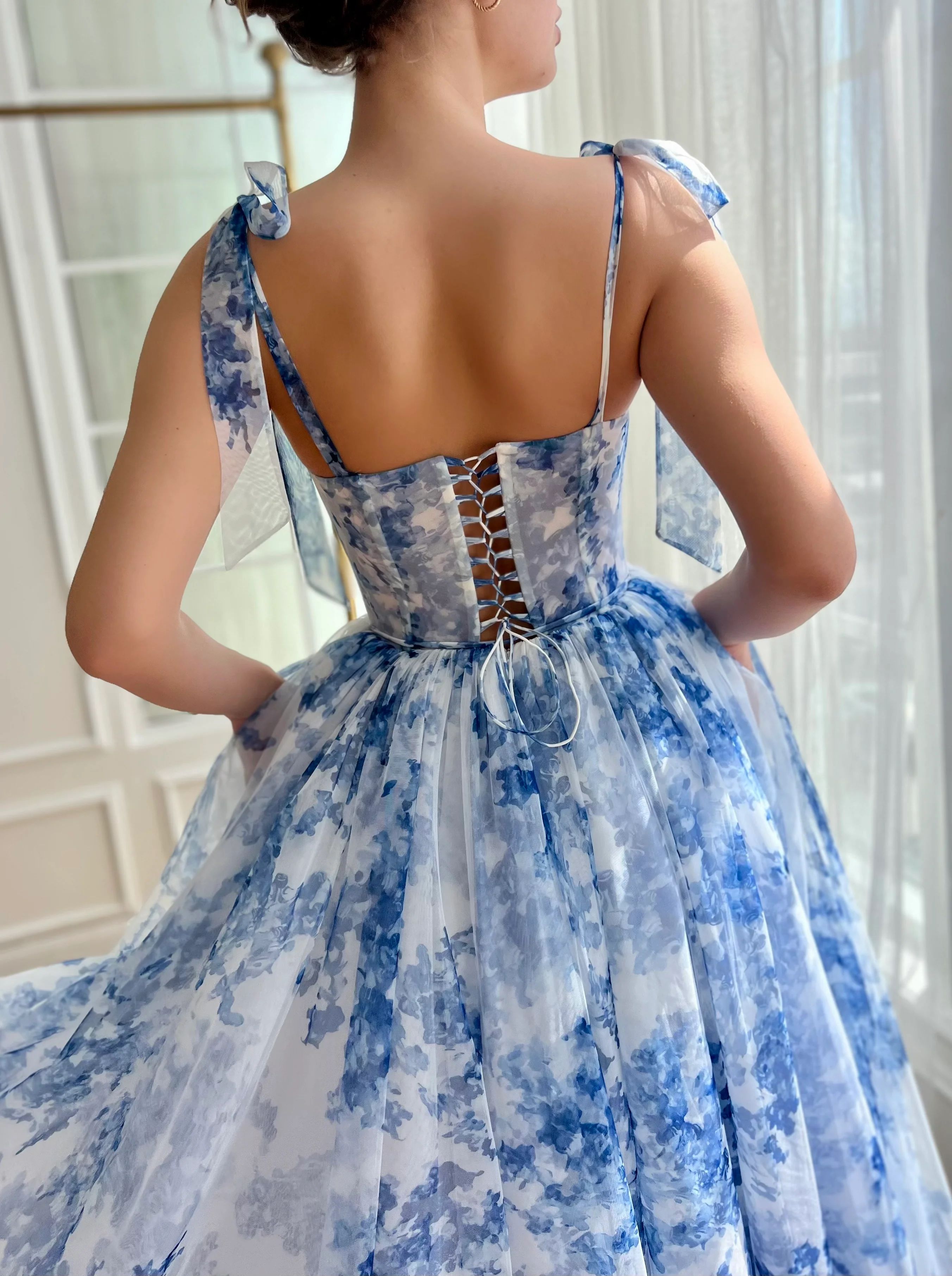 Indigo Sky Midi Dress - Image 4
