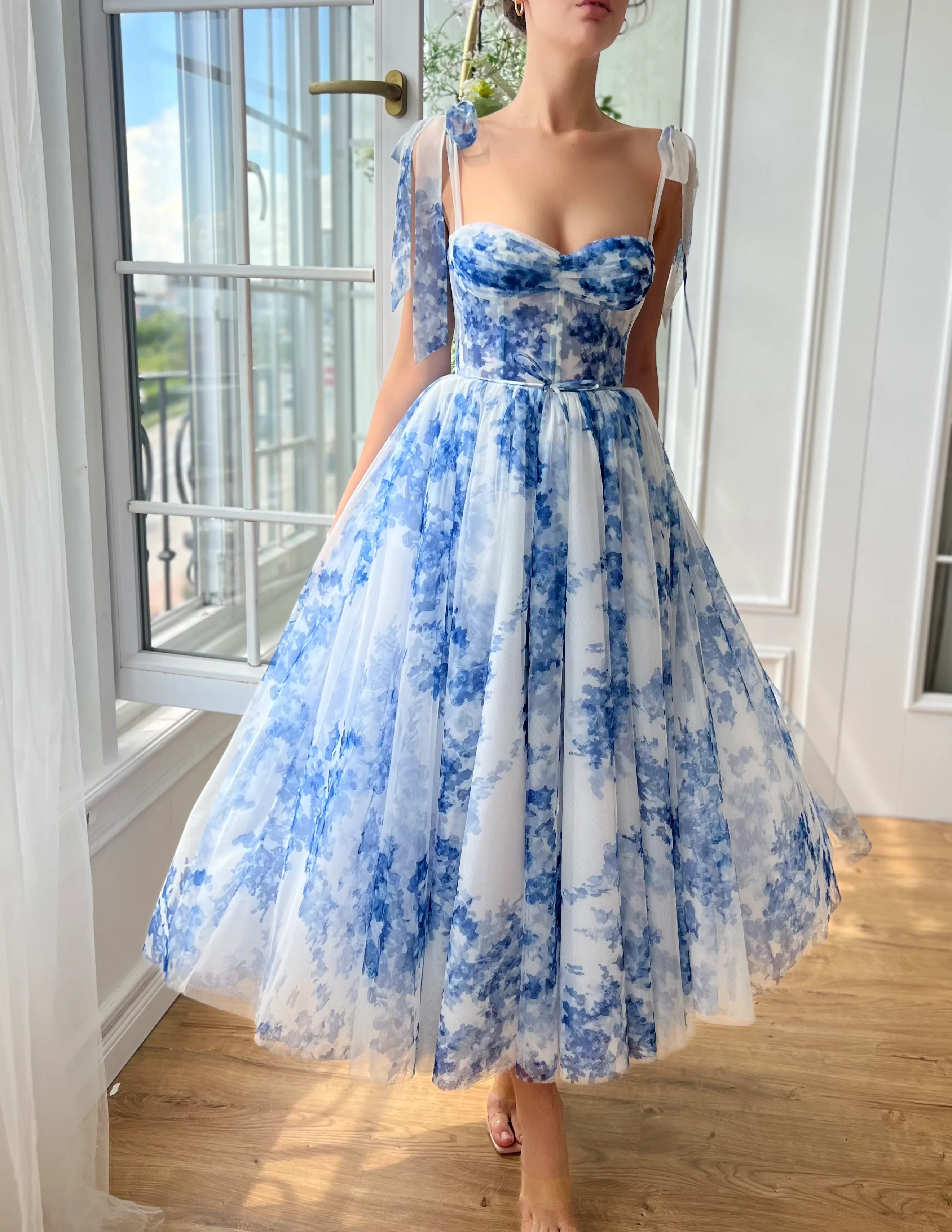 Indigo Sky Midi Dress - Image 5