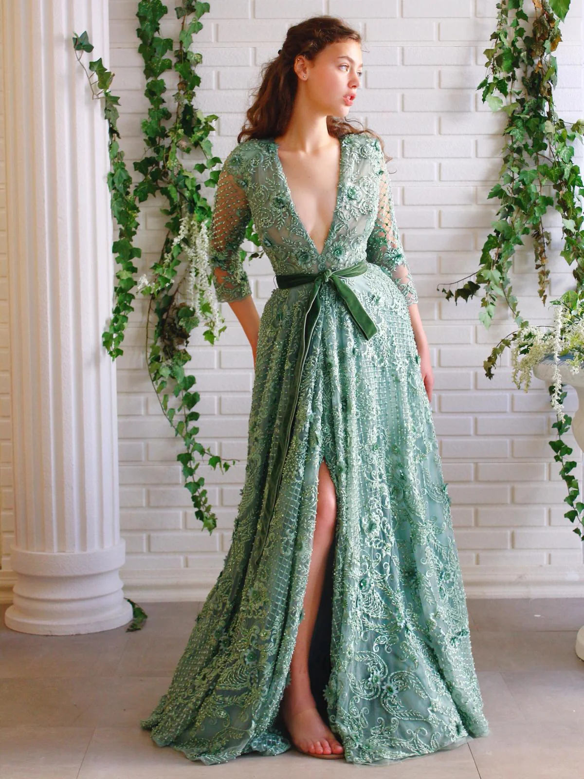 Jade Blooms Gown - Image 2