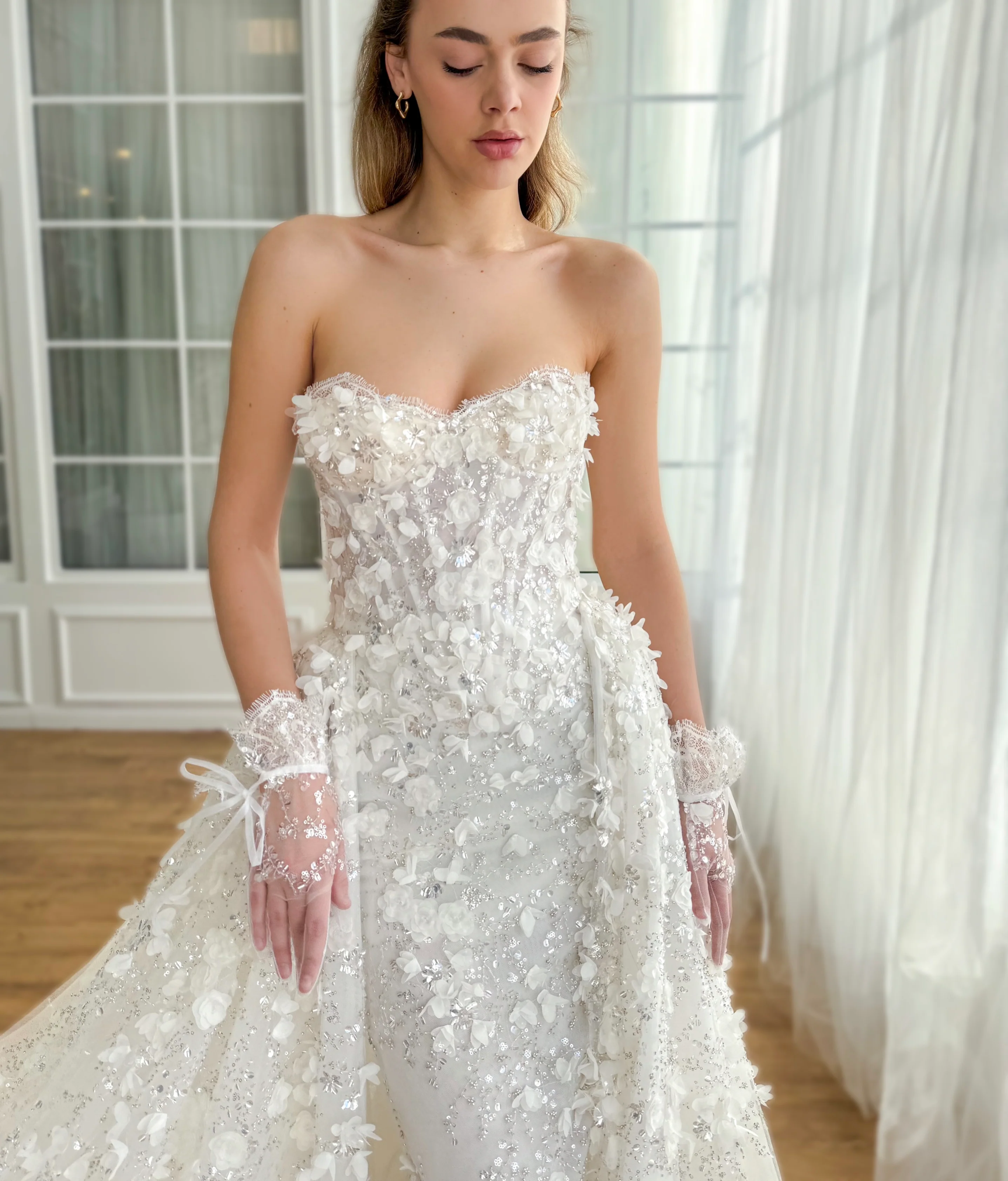 Jasmine Ivory Lace Gown - Image 6