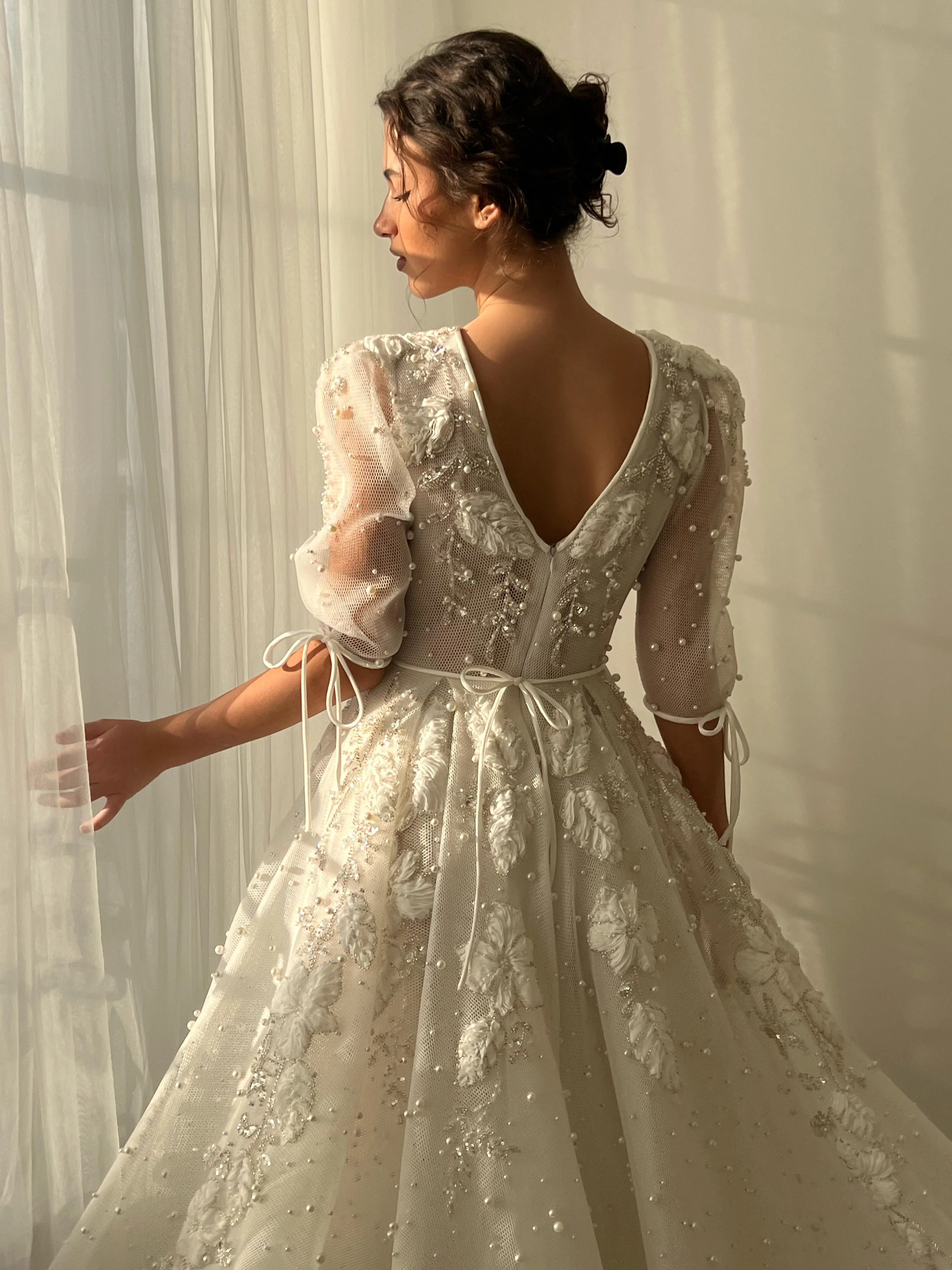Lace of Distant Stars Gown - Image 4
