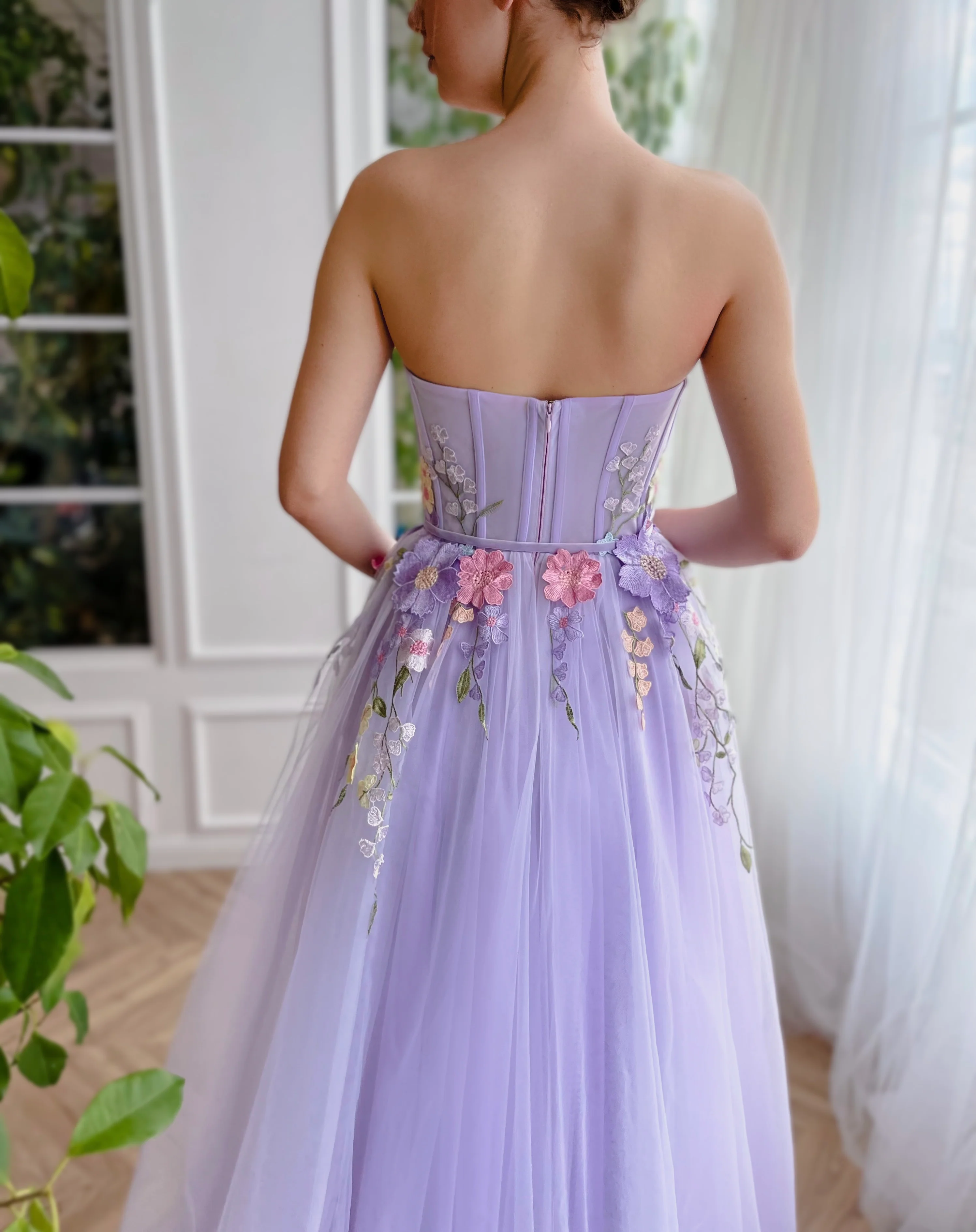Lavender Floral Gown - Image 5