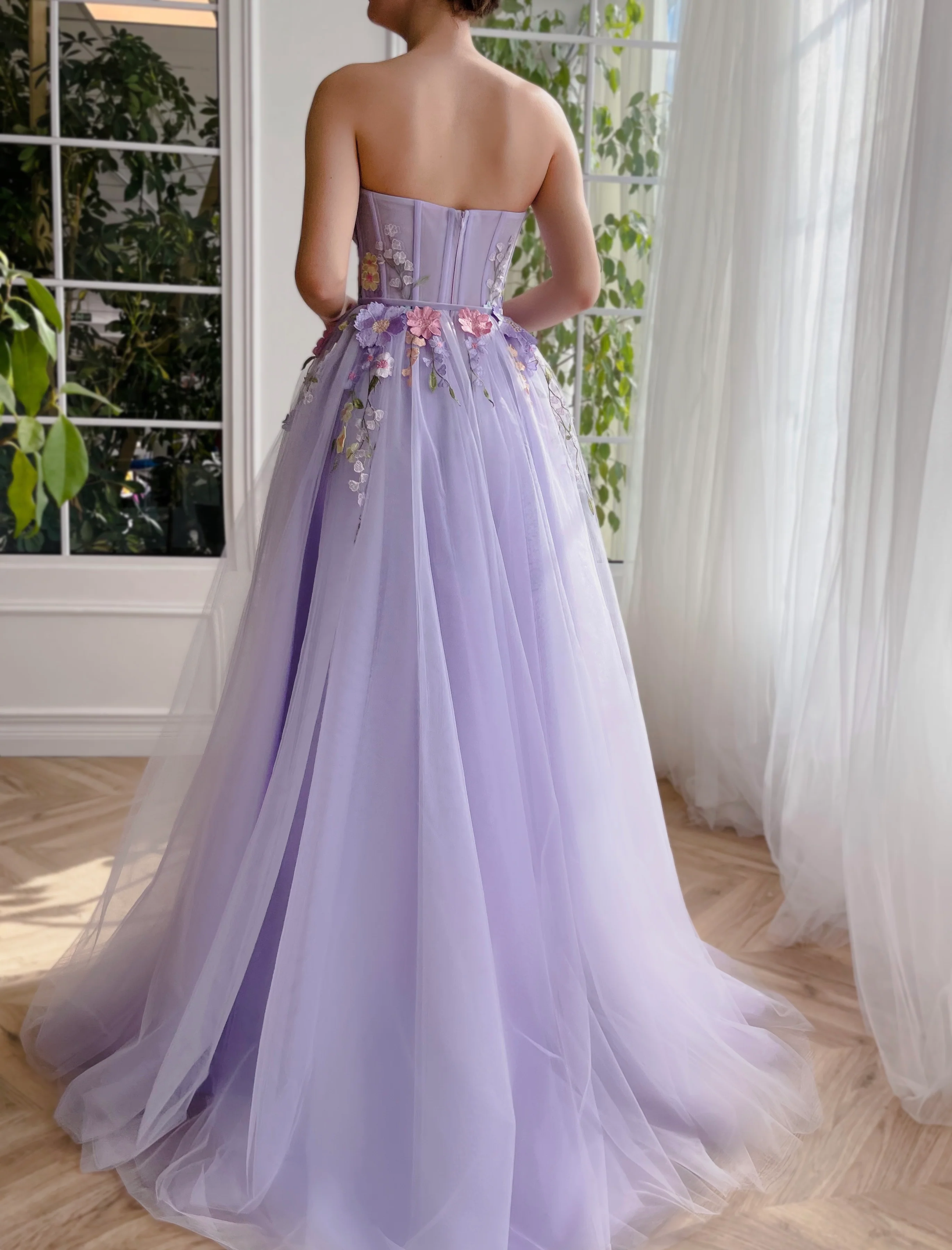 Lavender Floral Gown - Image 6