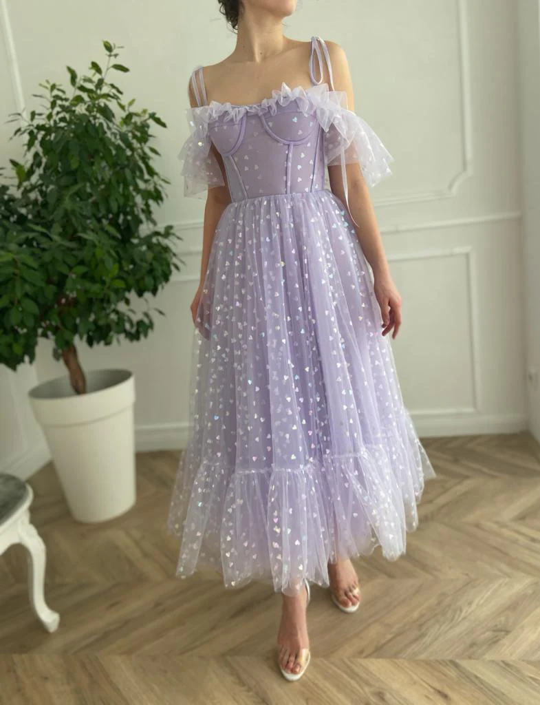 Lavender Hearty Dress - Image 5