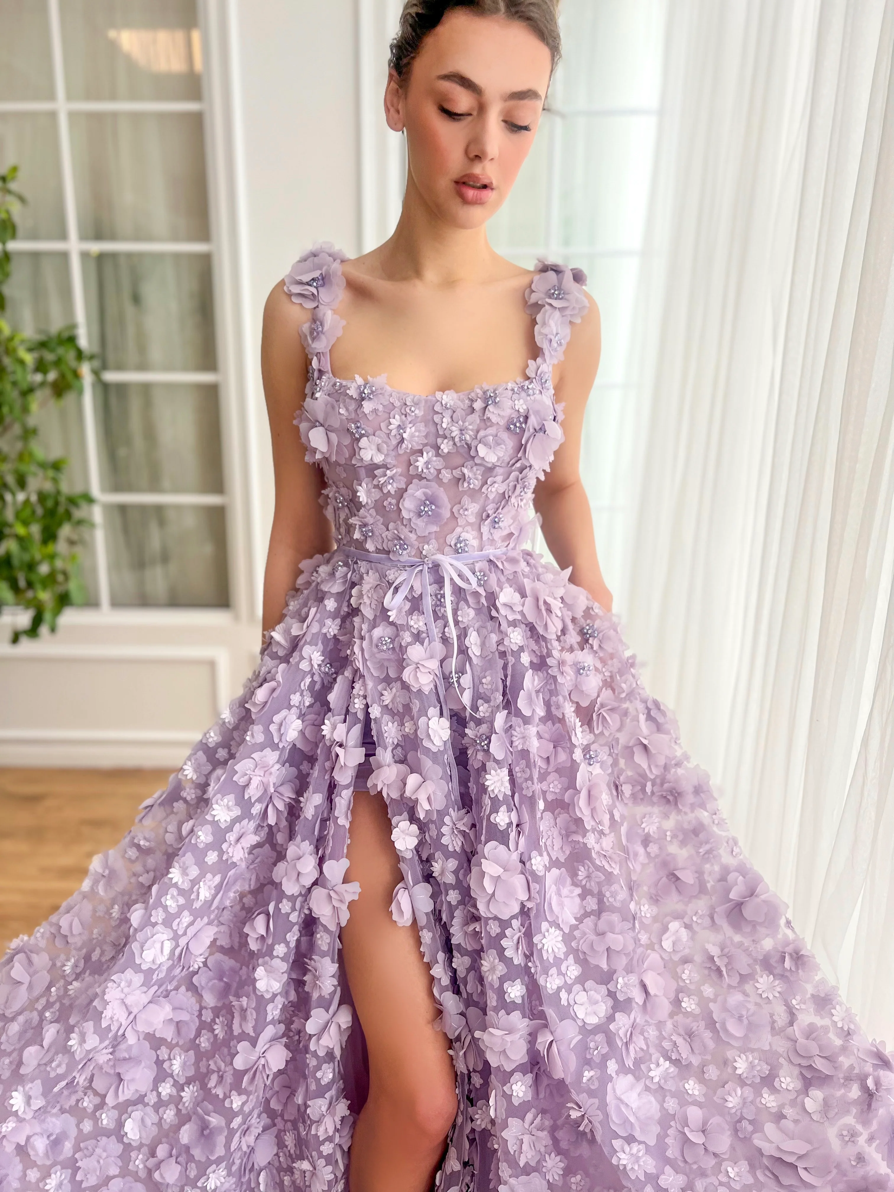 Lavender Petal Princess Gown - Image 3