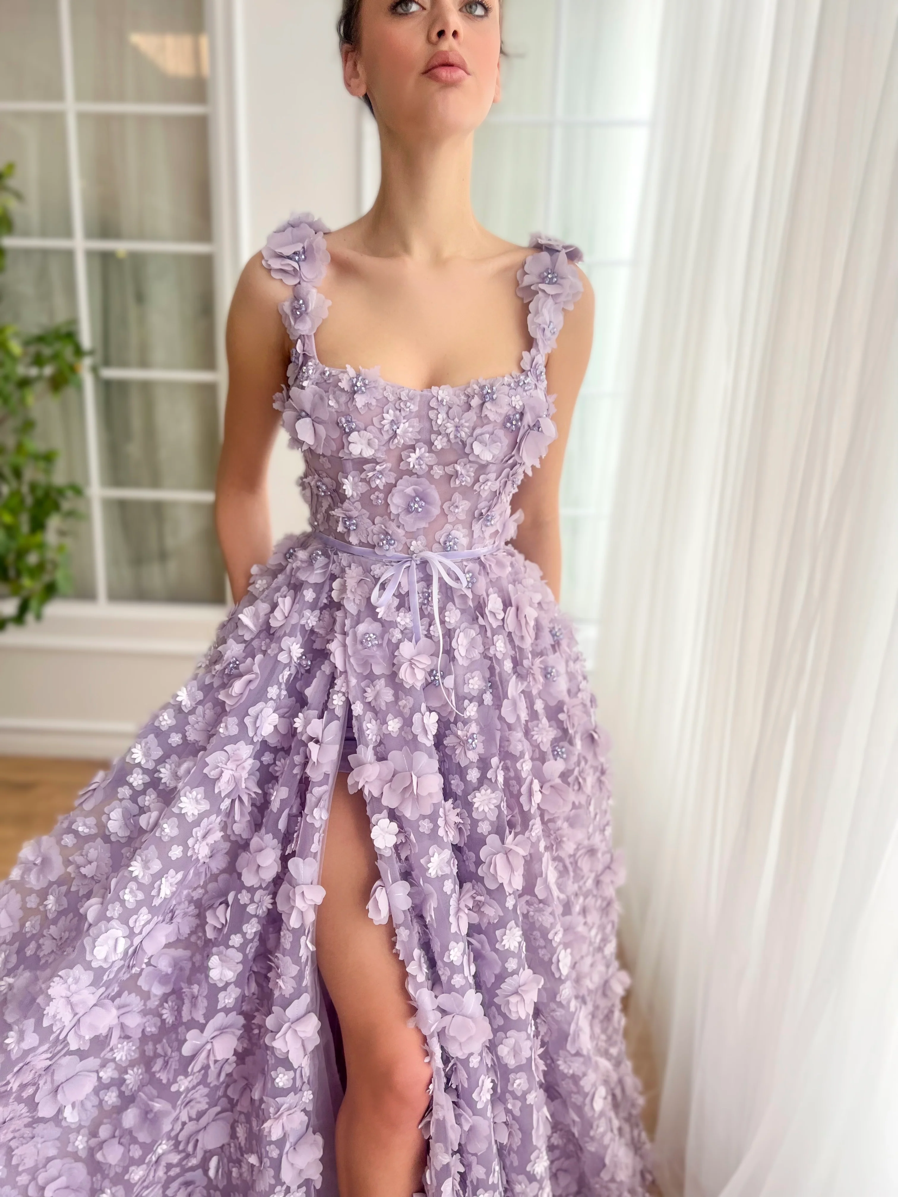 Lavender Petal Princess Gown - Image 7