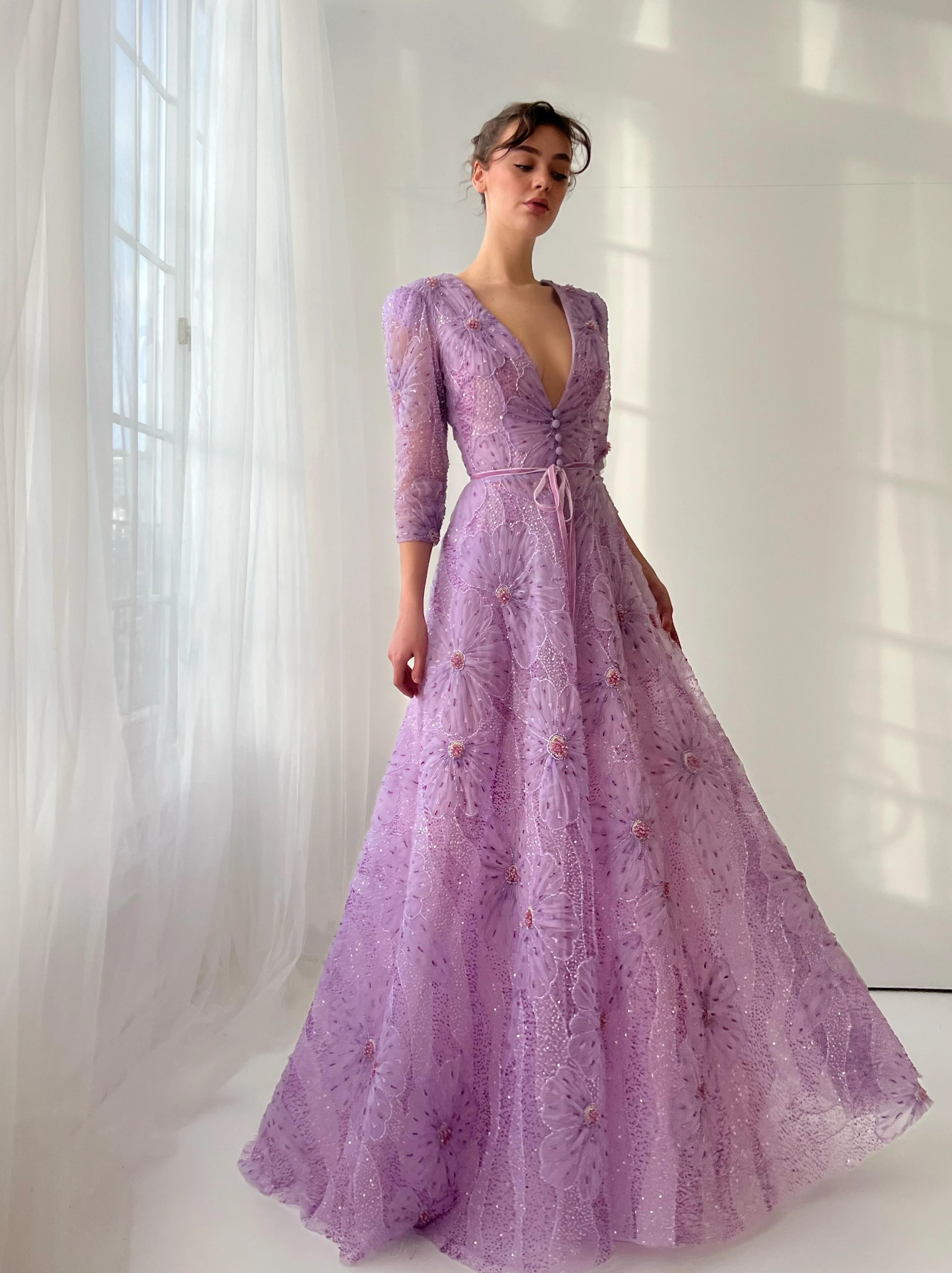 Lilac Cascade Gown - Image 2