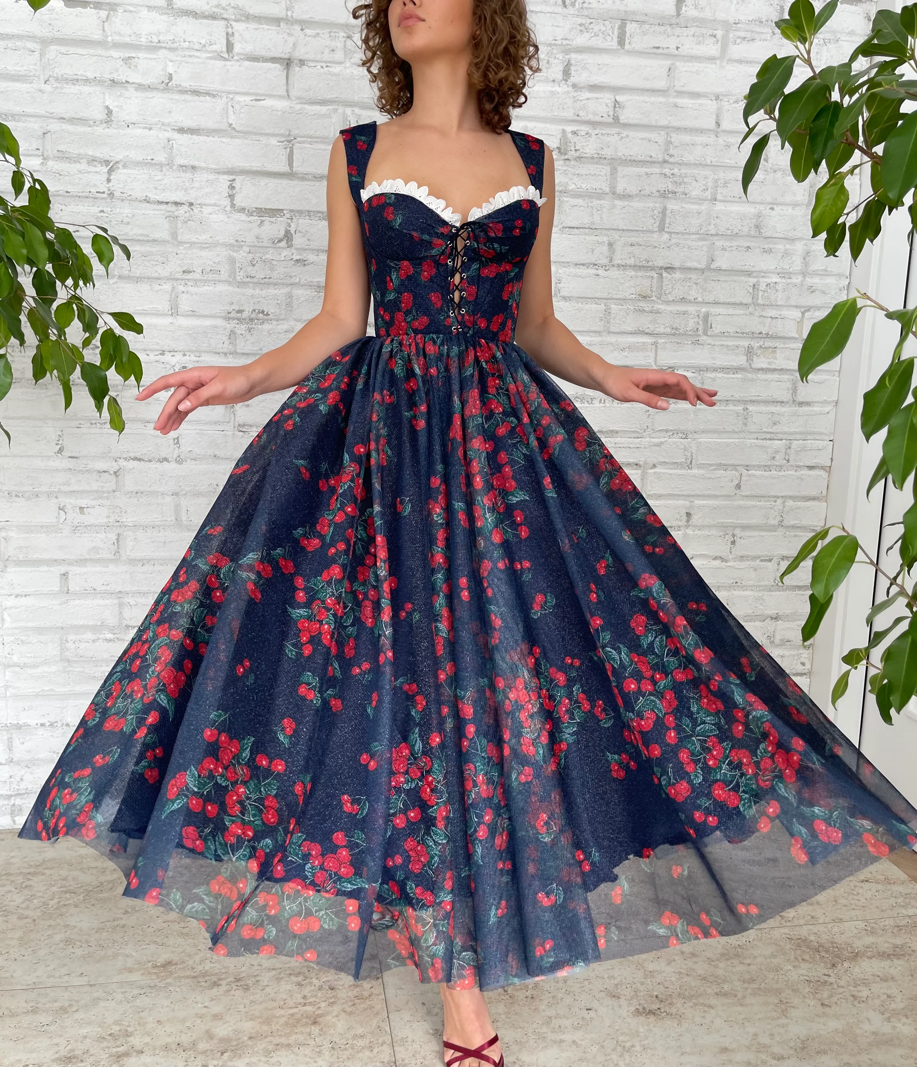 Midnight Cherry Dress - Image 2