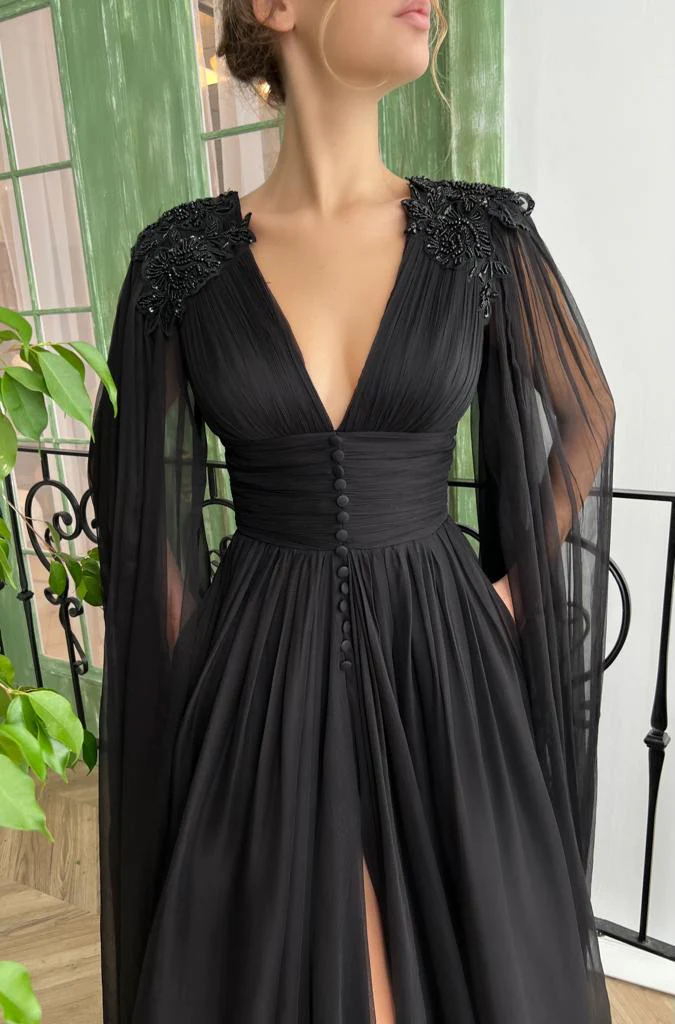 Midnight Rose Flower Gown - Image 3