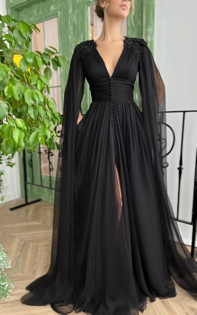Midnight Rose Flower Gown - Image 4