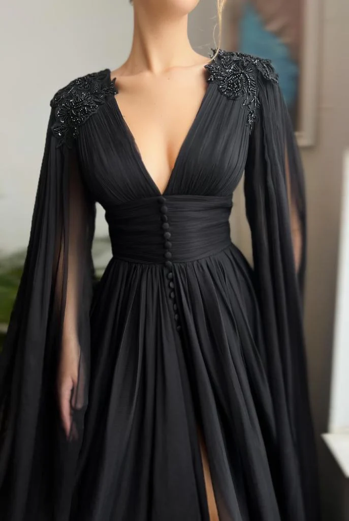 Midnight Rose Flower Gown - Image 5