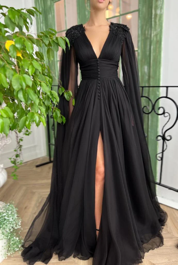 Midnight Rose Flower Gown - Image 7