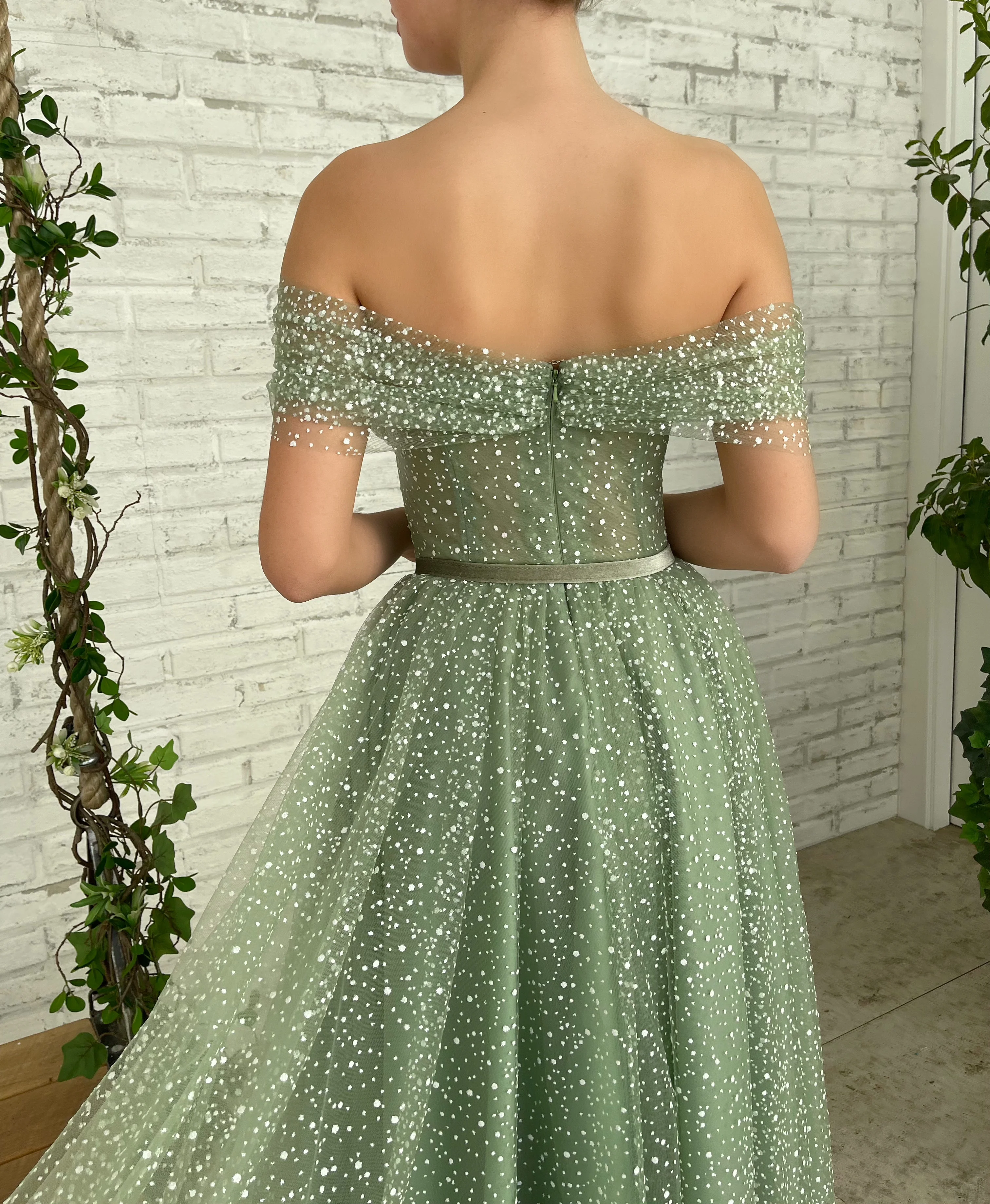 Mint Frost Midi Dress - Image 6