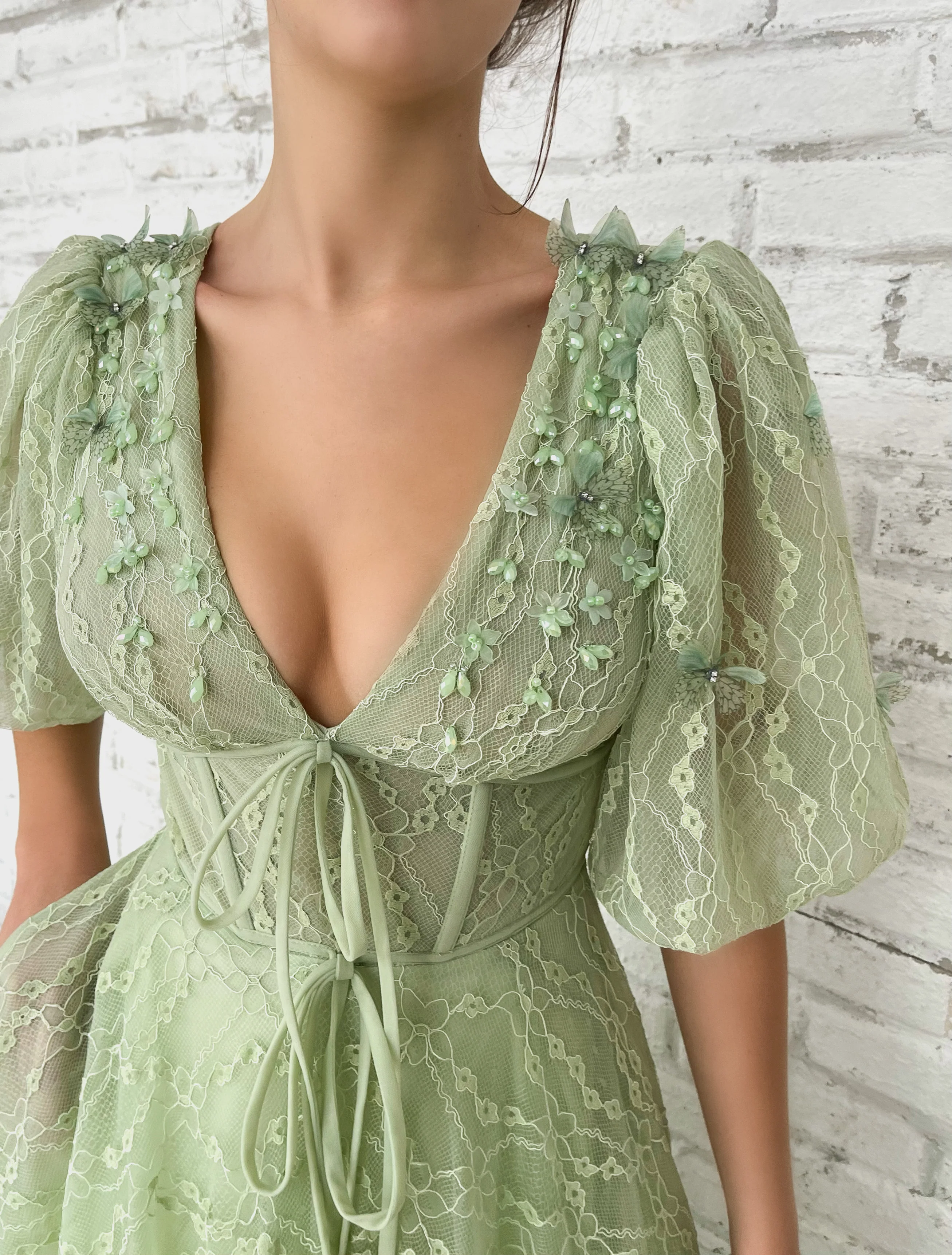 Mint Tea Gown - Image 4
