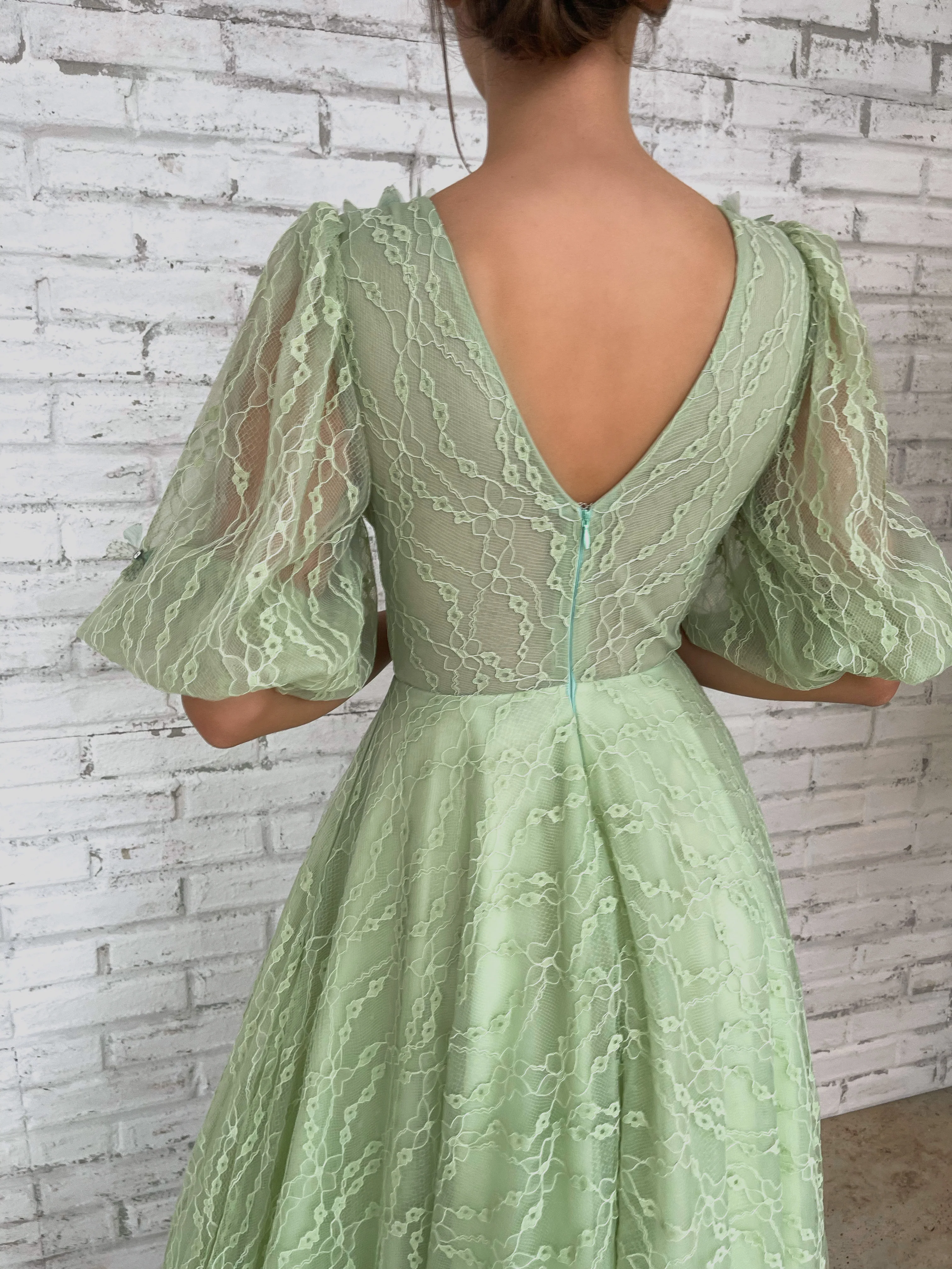 Mint Tea Gown - Image 5