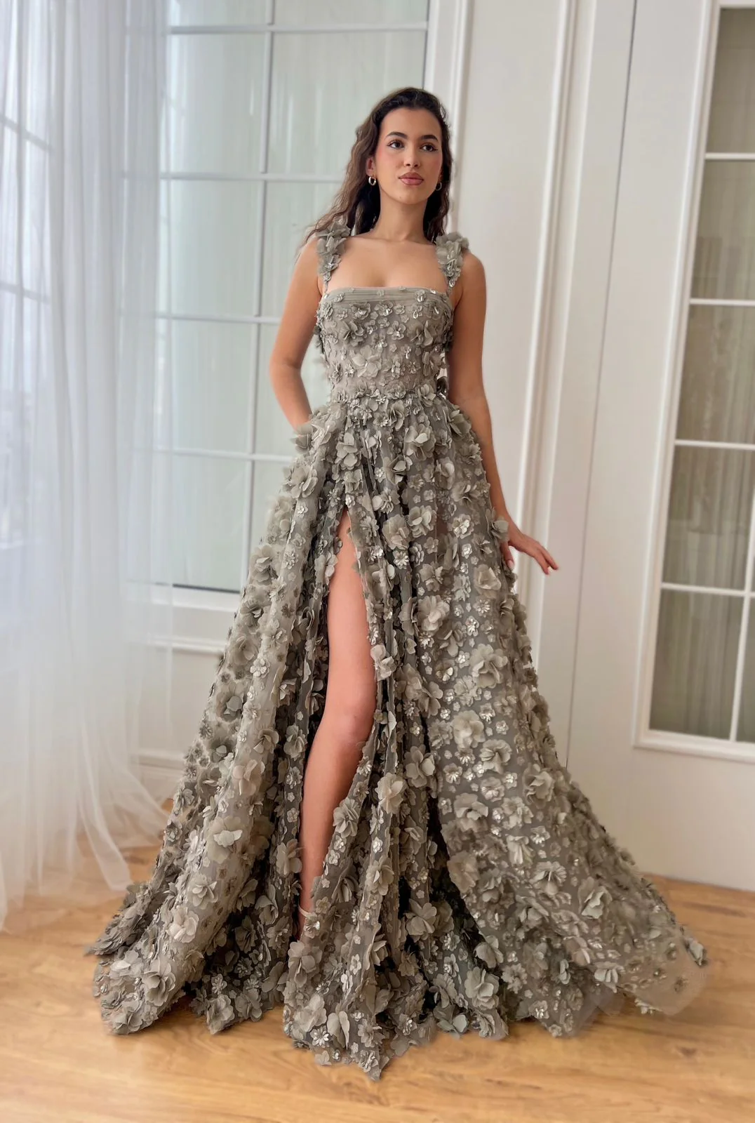 Misty Petal Couture Gown - Image 3