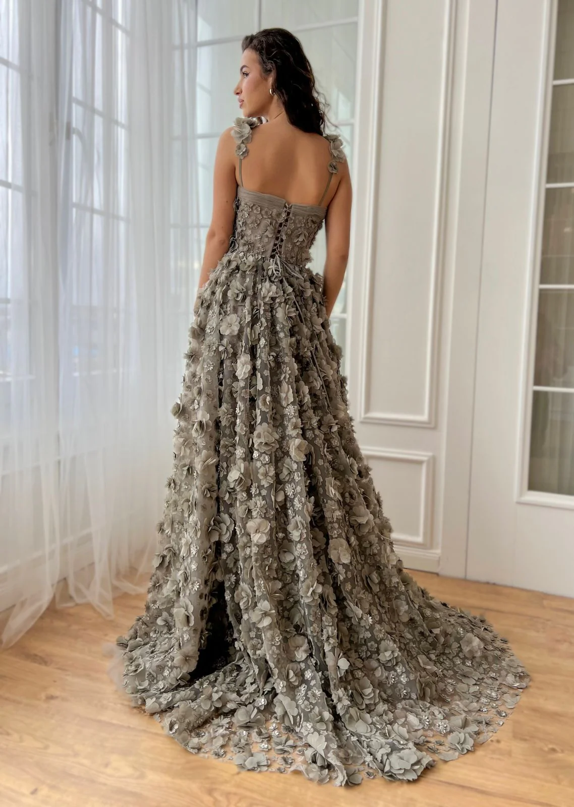 Misty Petal Couture Gown - Image 7