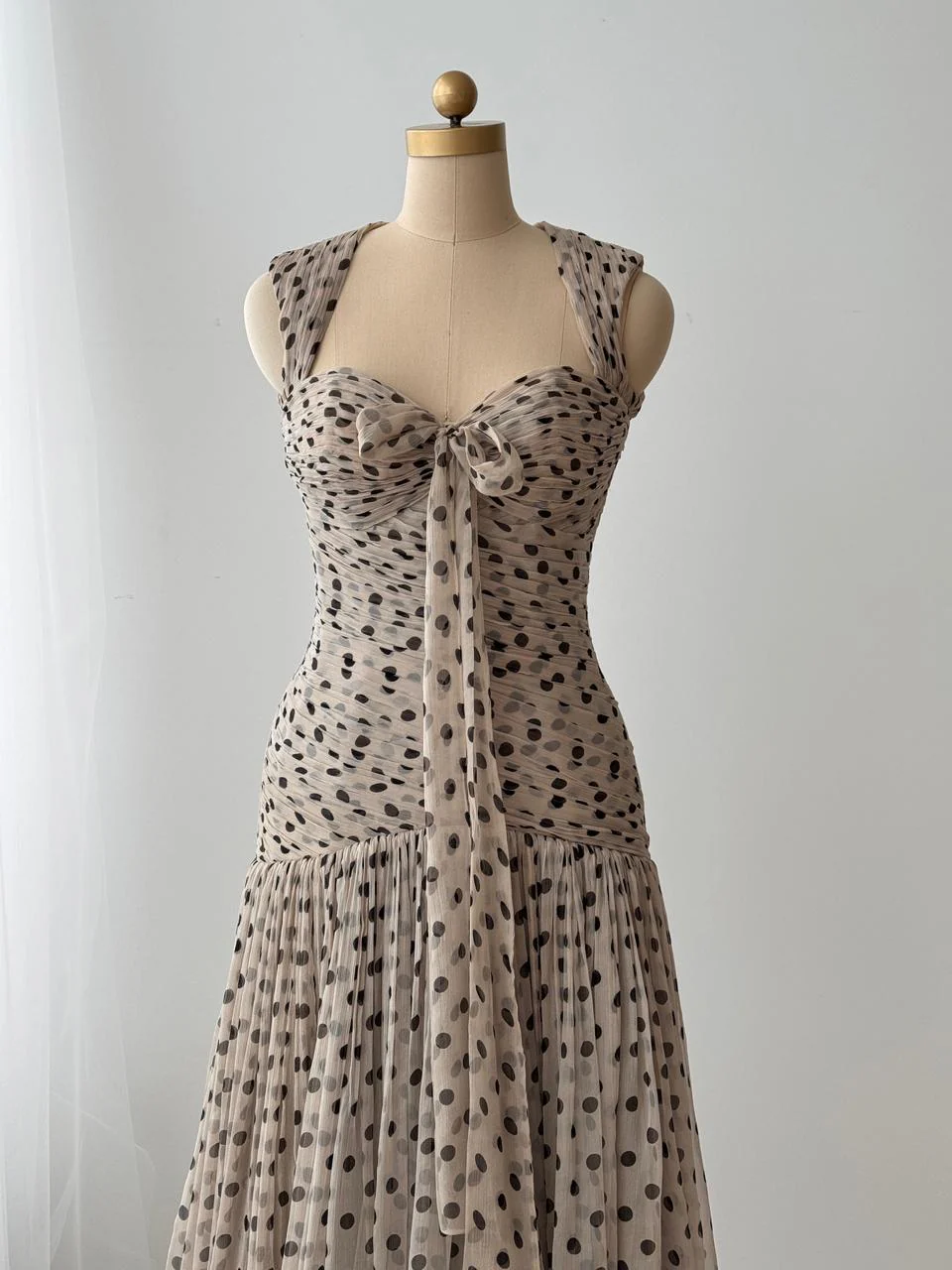 Mocha Polka Gown - Image 2
