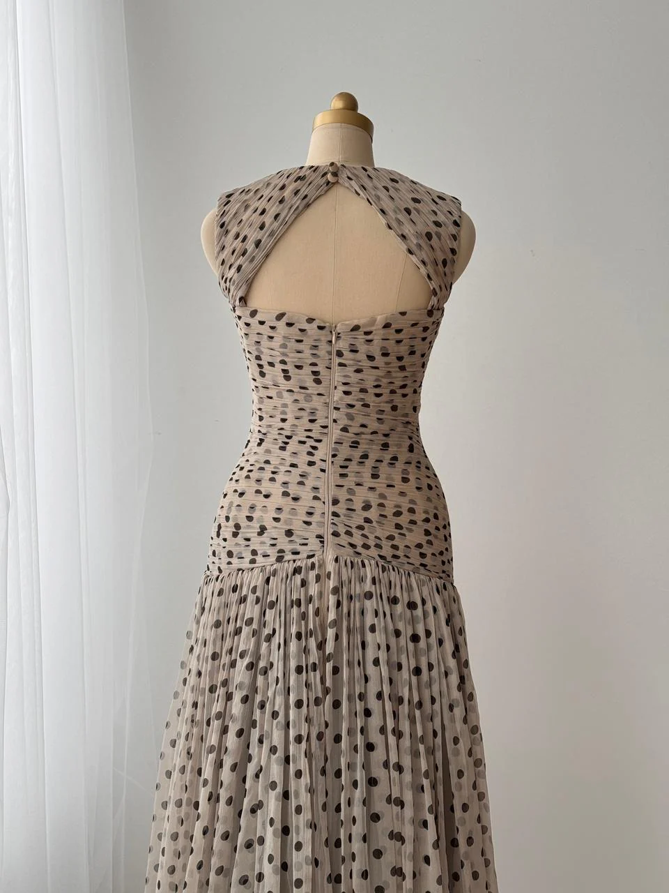 Mocha Polka Gown - Image 3