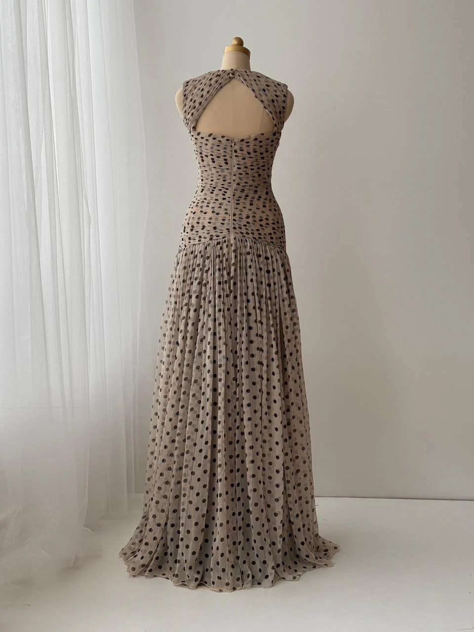 Mocha Polka Gown - Image 4