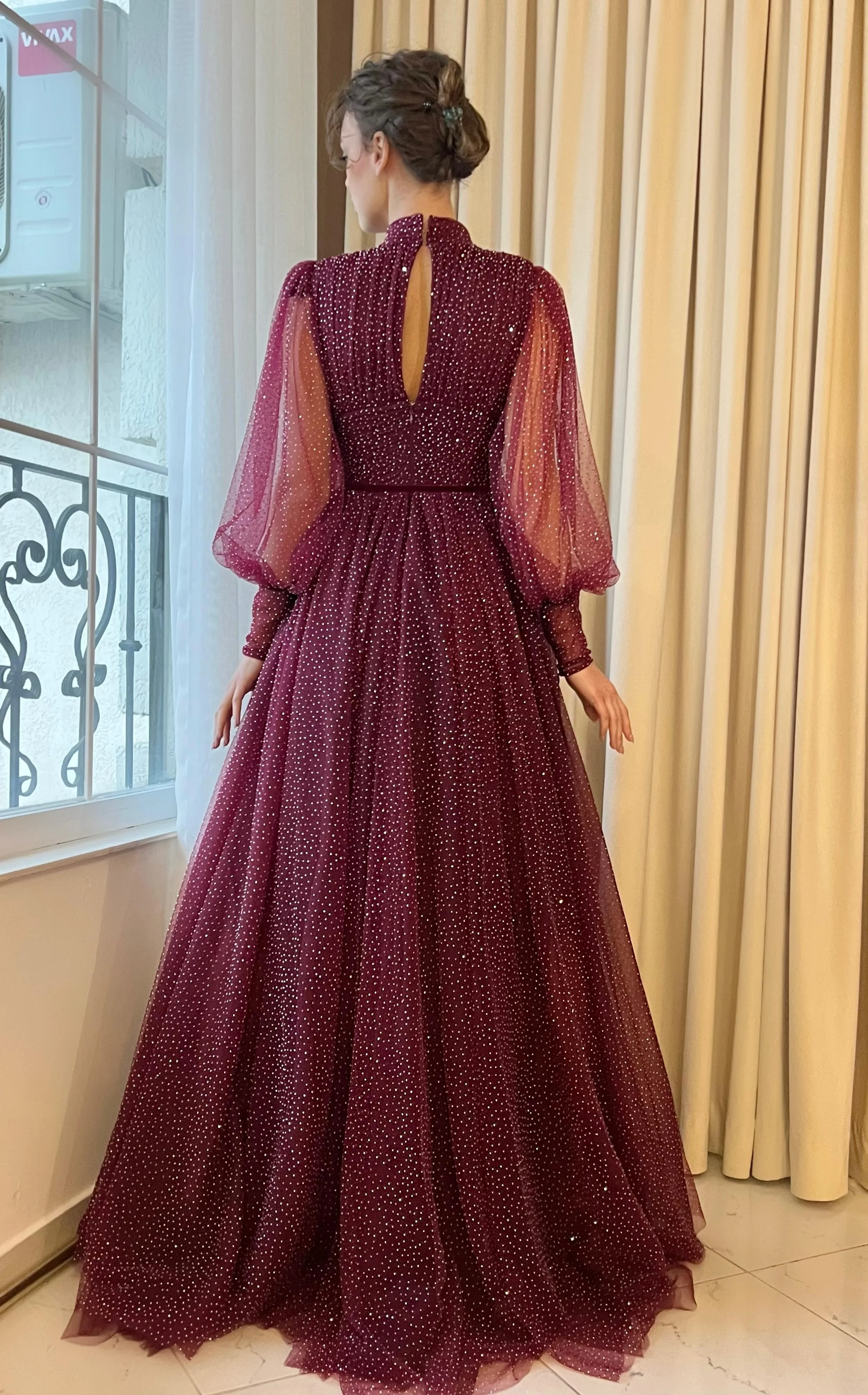 Mulberry Dot Gown - Image 5