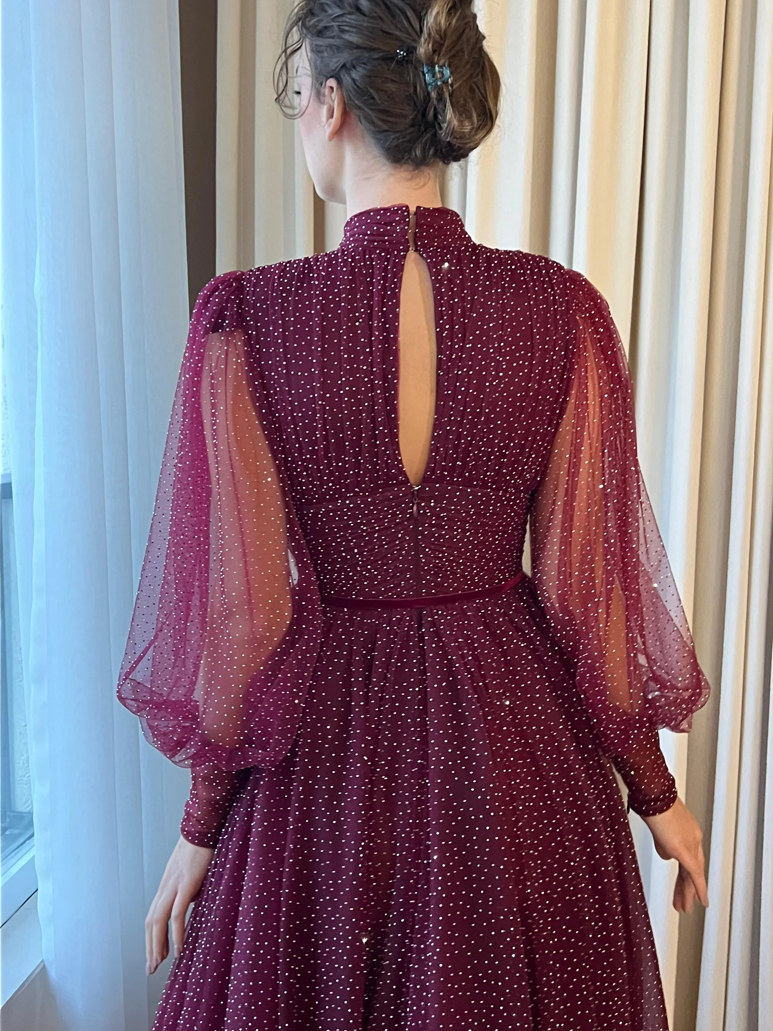 Mulberry Dot Gown - Image 6