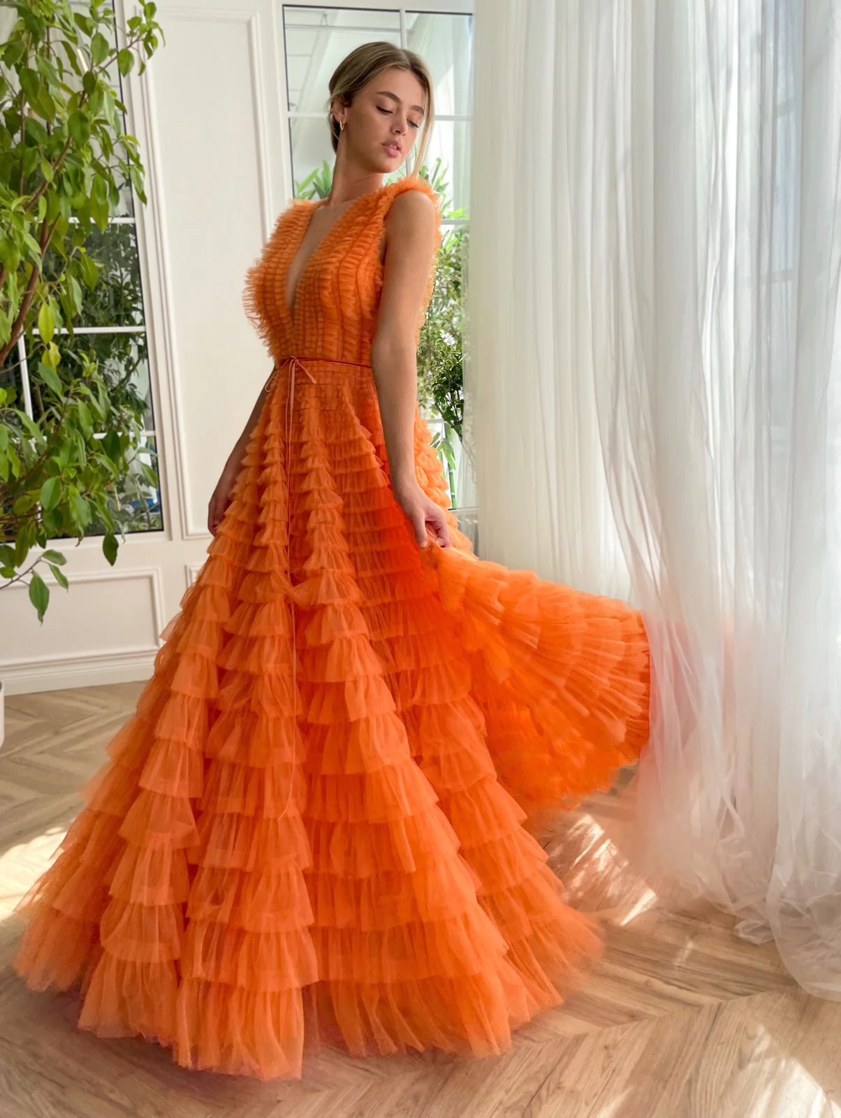 Nectar Ruffle Gown - Image 5