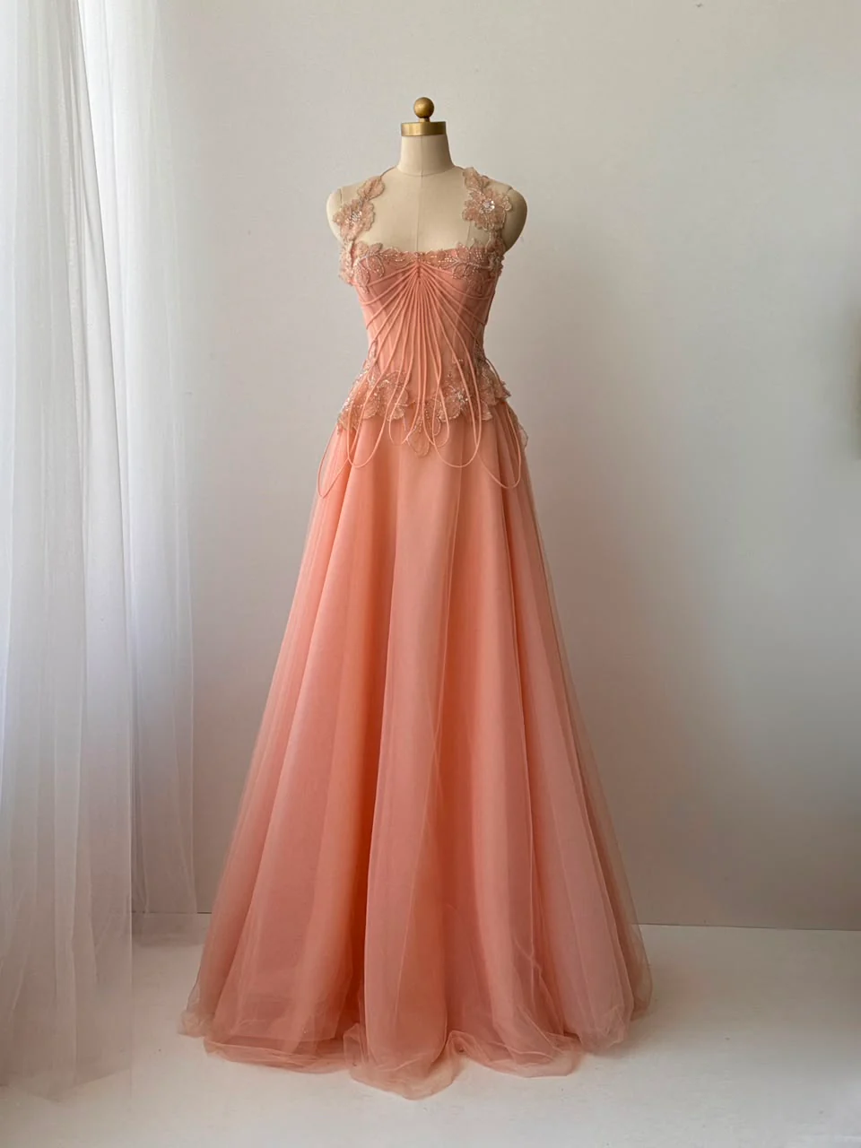 Nectarine Arabesque Gown