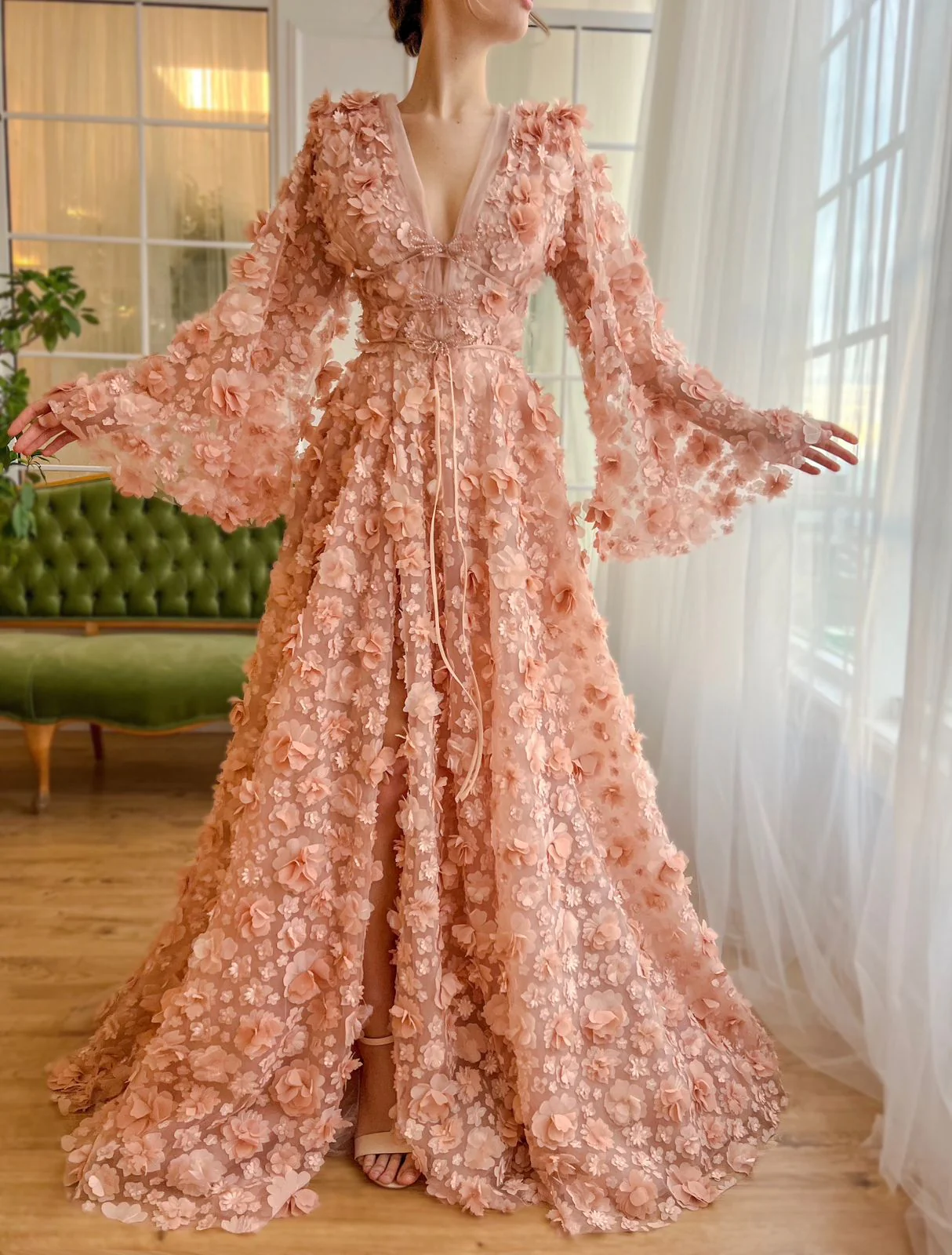 Peach Blossom Gown