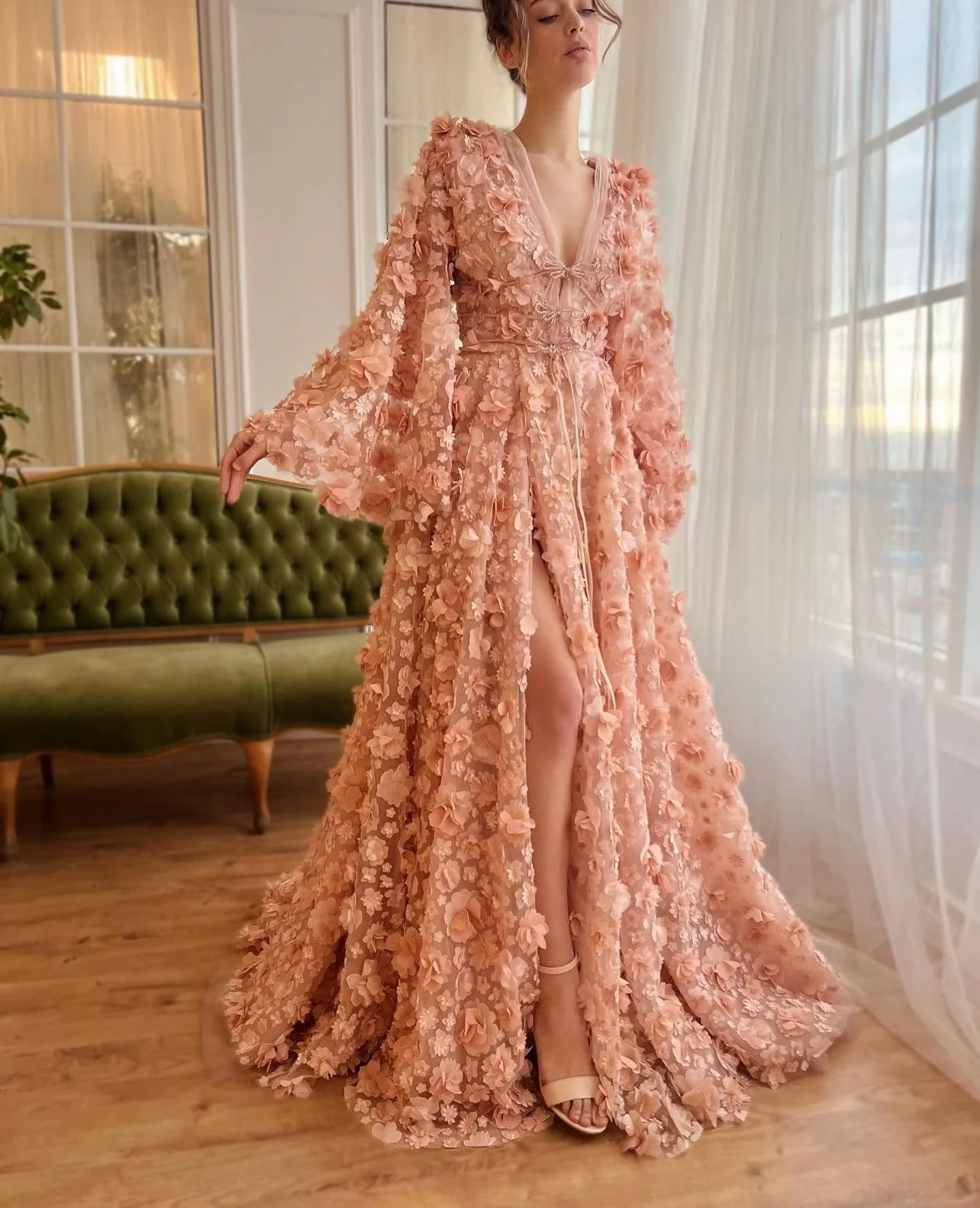 Peach Blossom Gown - Image 2