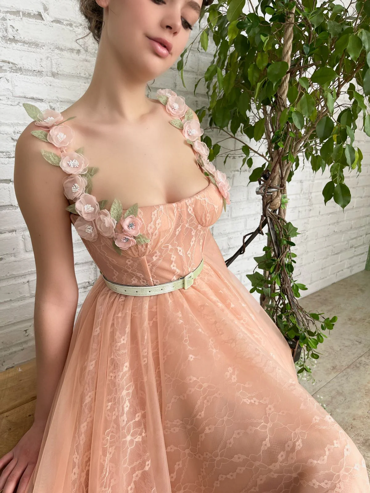 Peach Lily Dress - Image 2