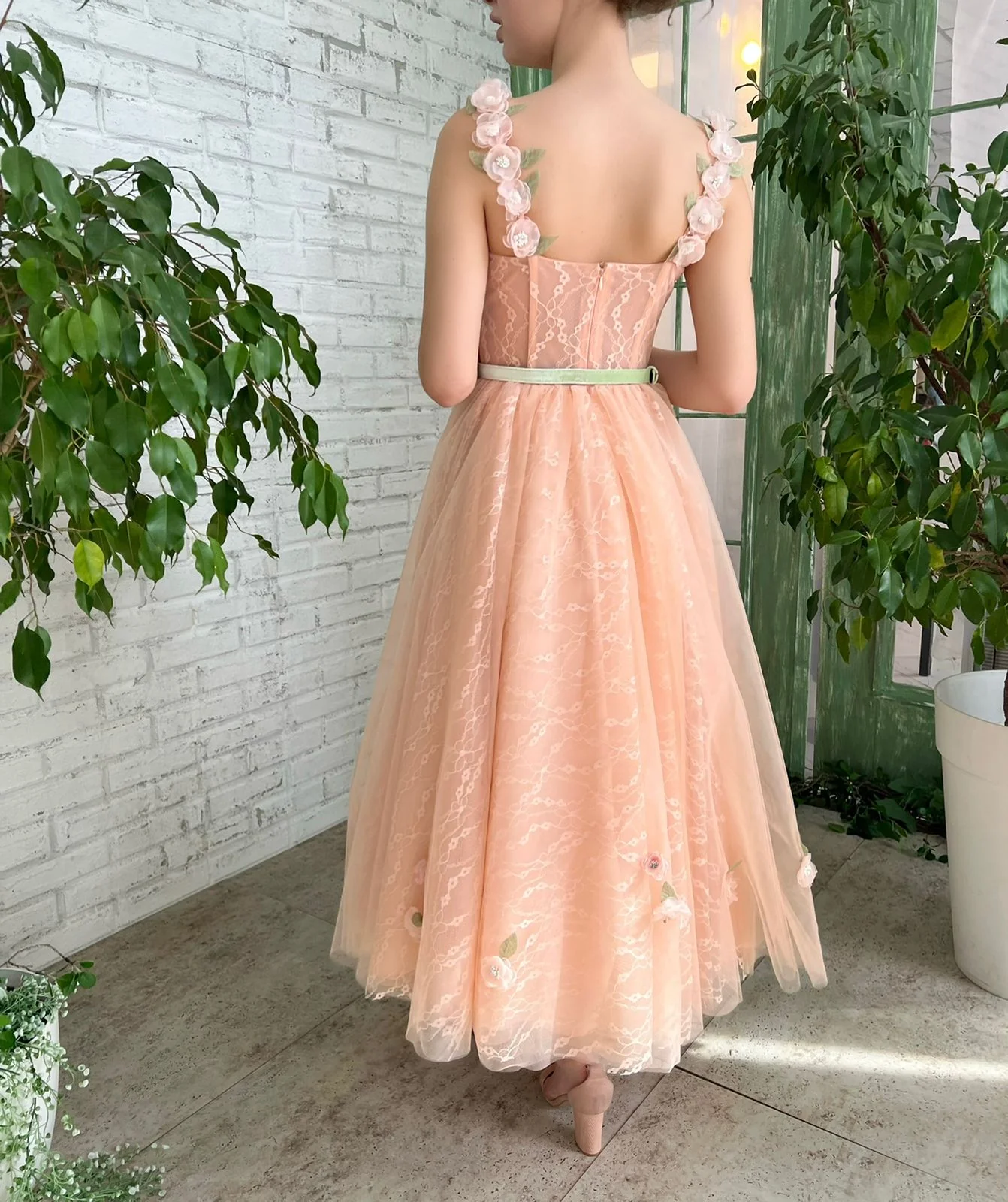 Peach Lily Dress - Image 6