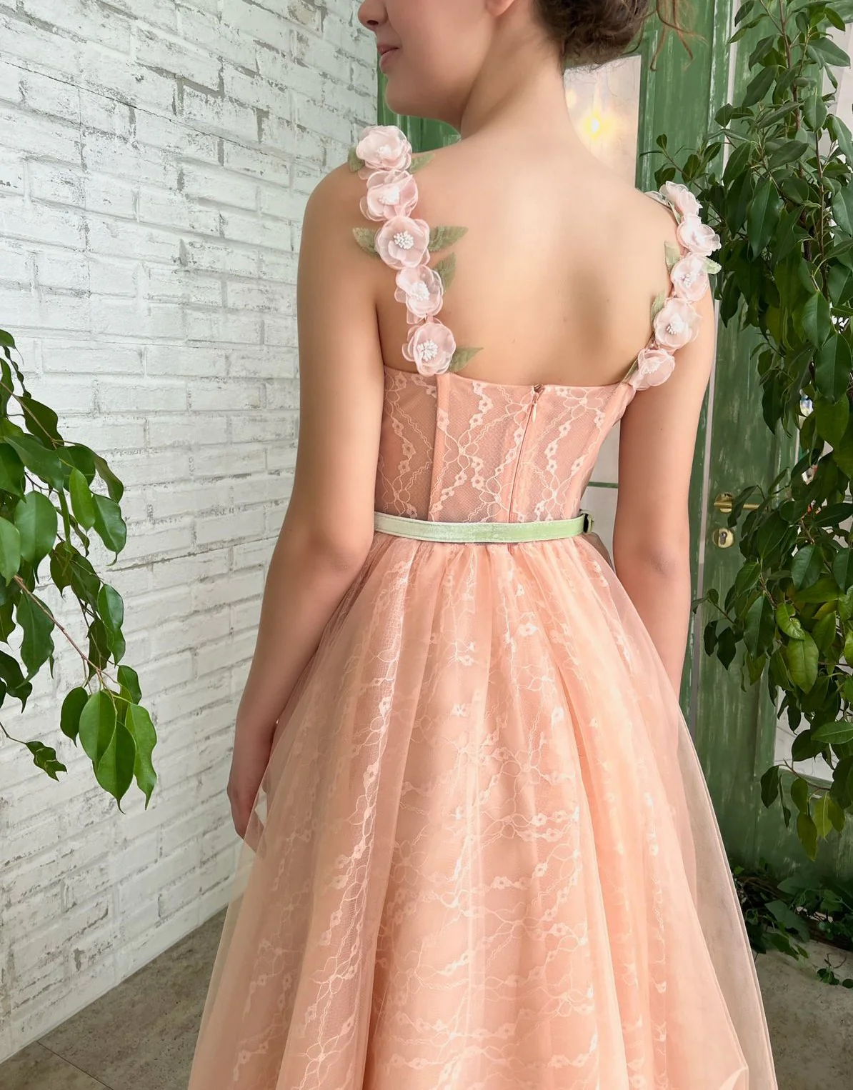 Peach Lily Dress - Image 7