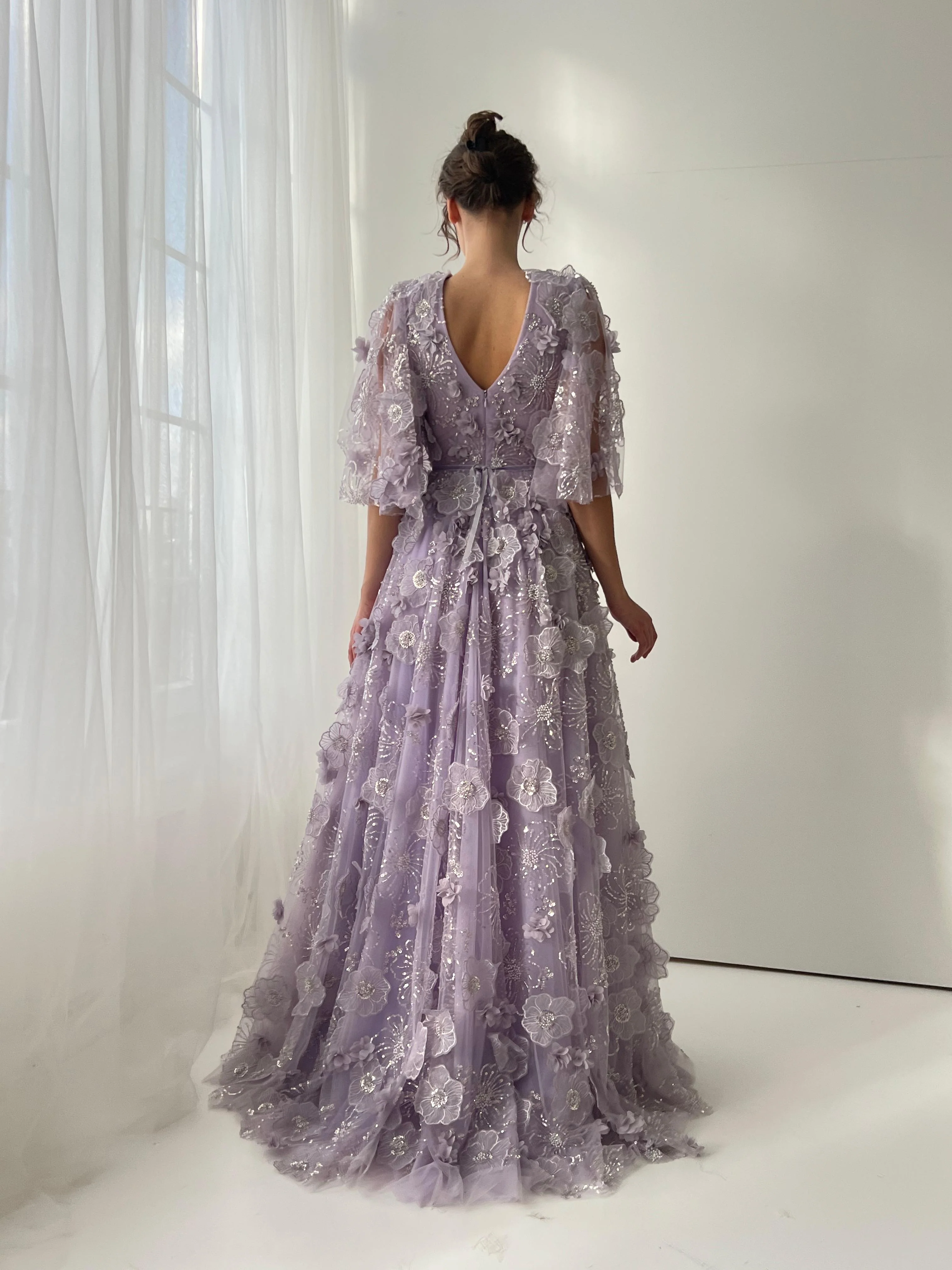 Periwinkle Magnolia Allure Gown - Image 6