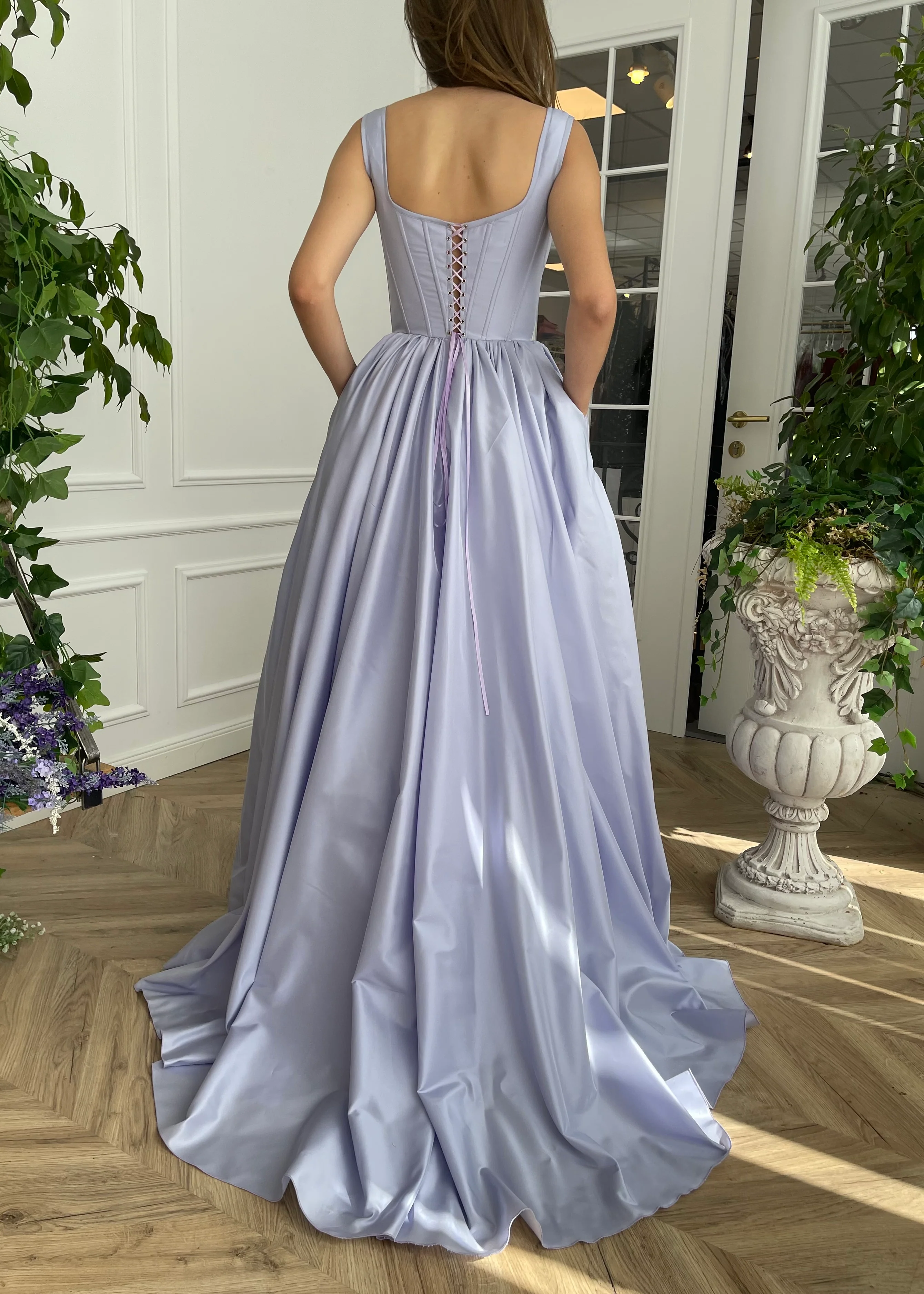 Periwinkle Skies Corset Gown - Image 7